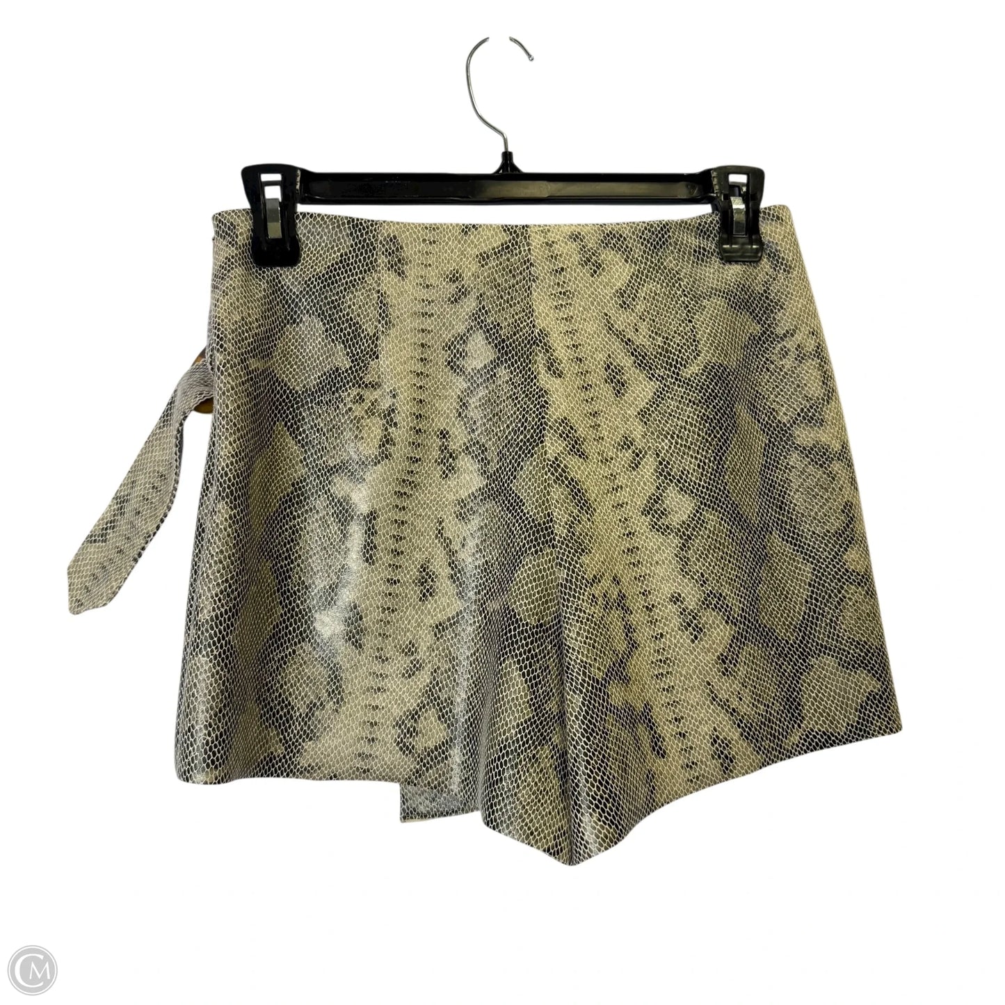 Skort By Zara In Snakeskin Print, Size: M