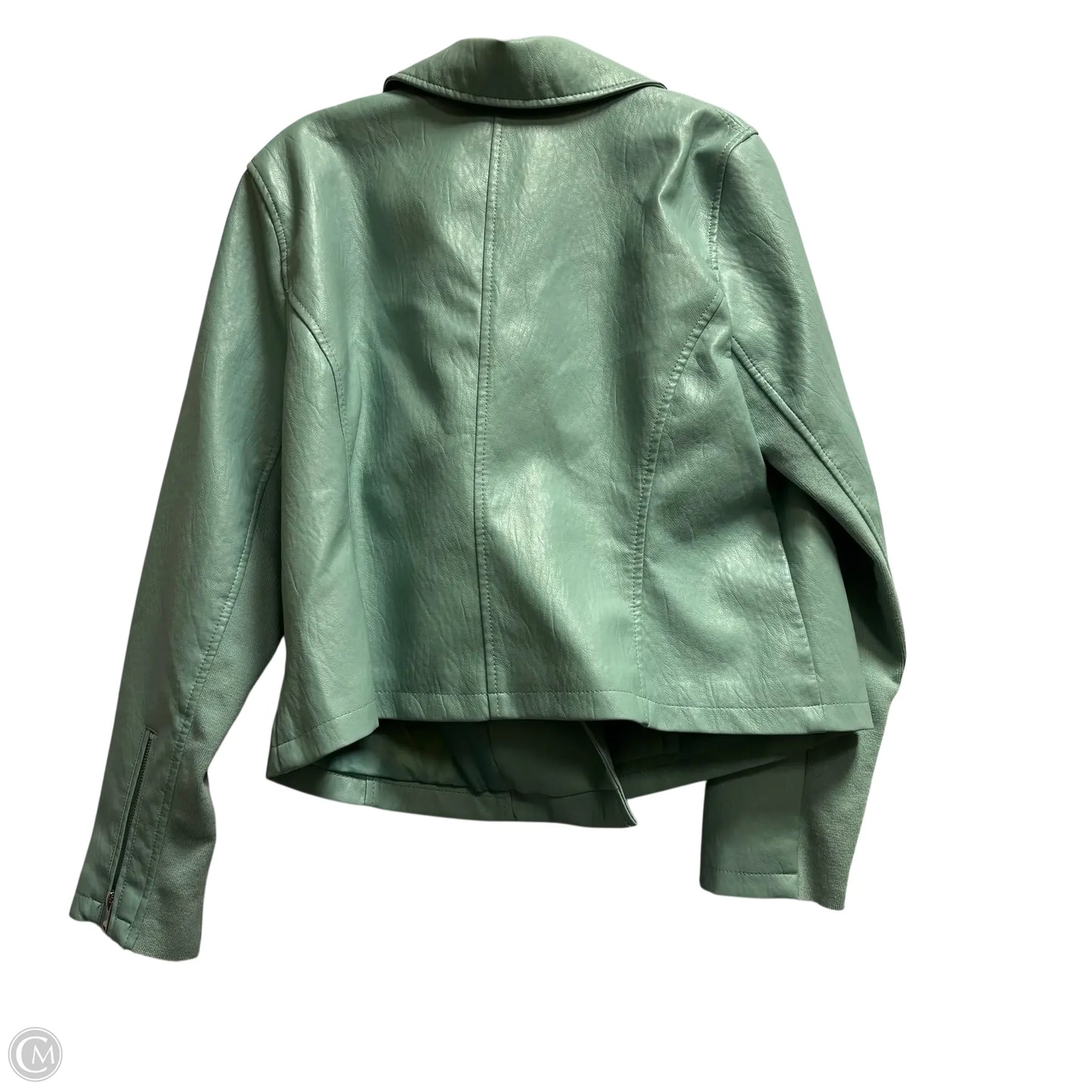 Jacket Moto By Lane Bryant In Blue, Size: 10