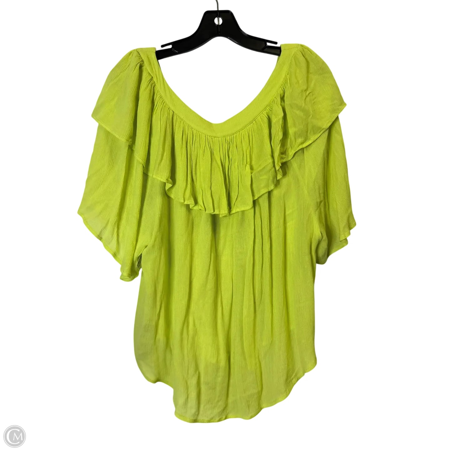 Top Short Sleeve By Free People In Green, Size: S