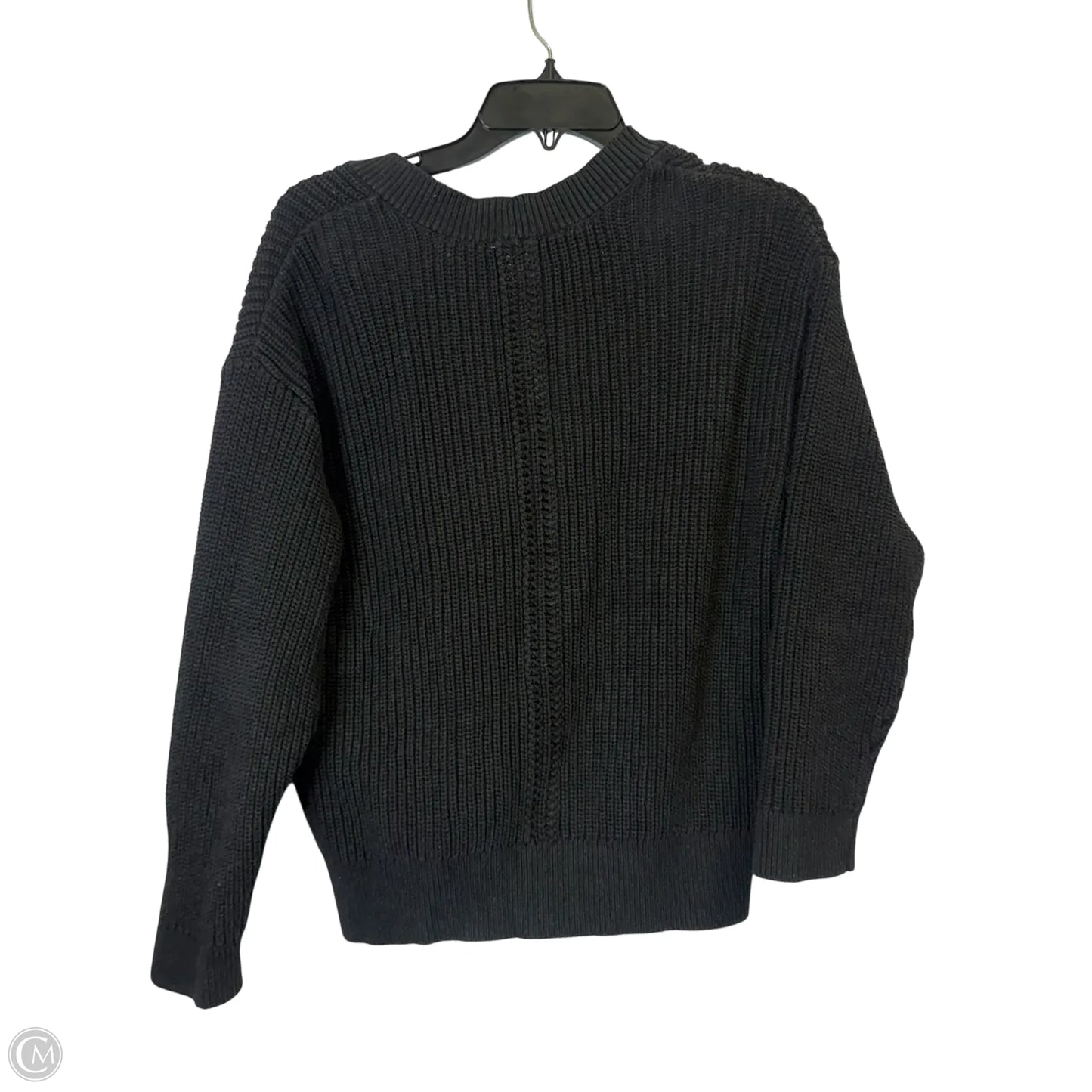 Sweater Cardigan By Pact In Black, Size: M