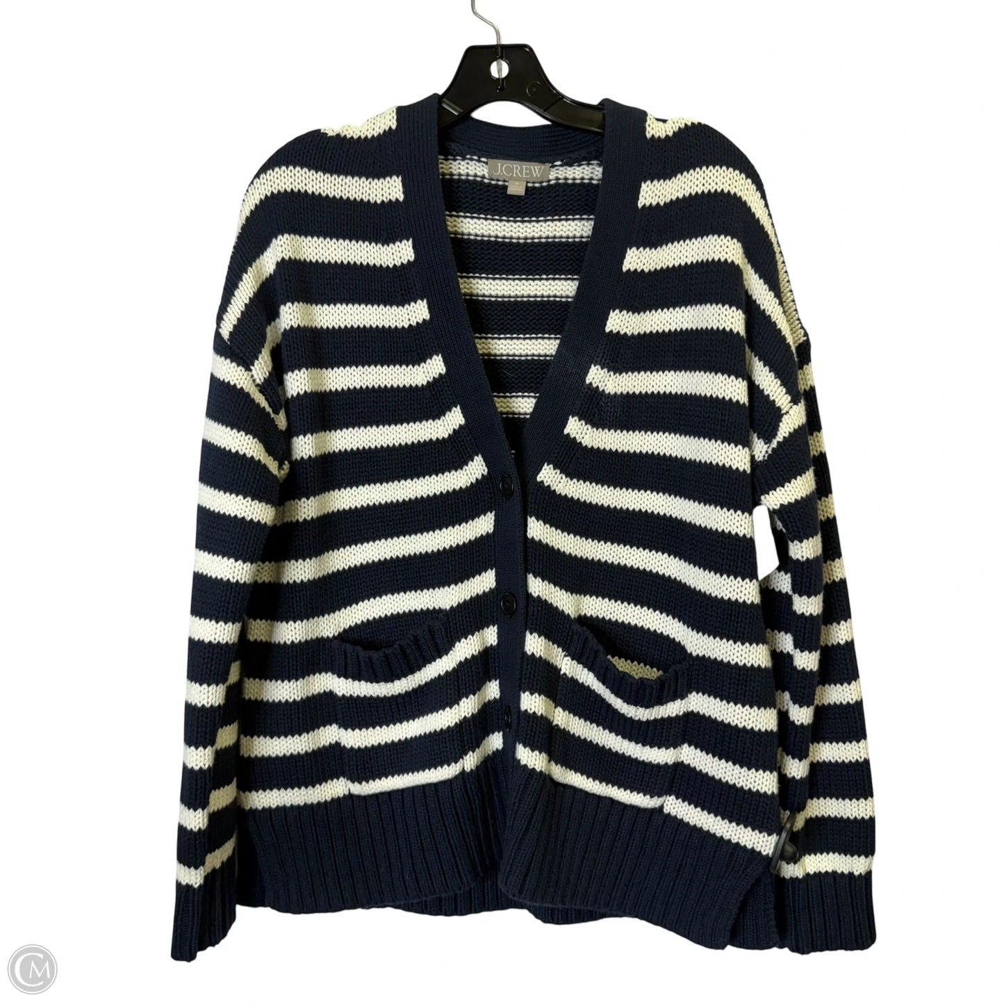 Sweater Cardigan By J. Crew In Navy, Size: M