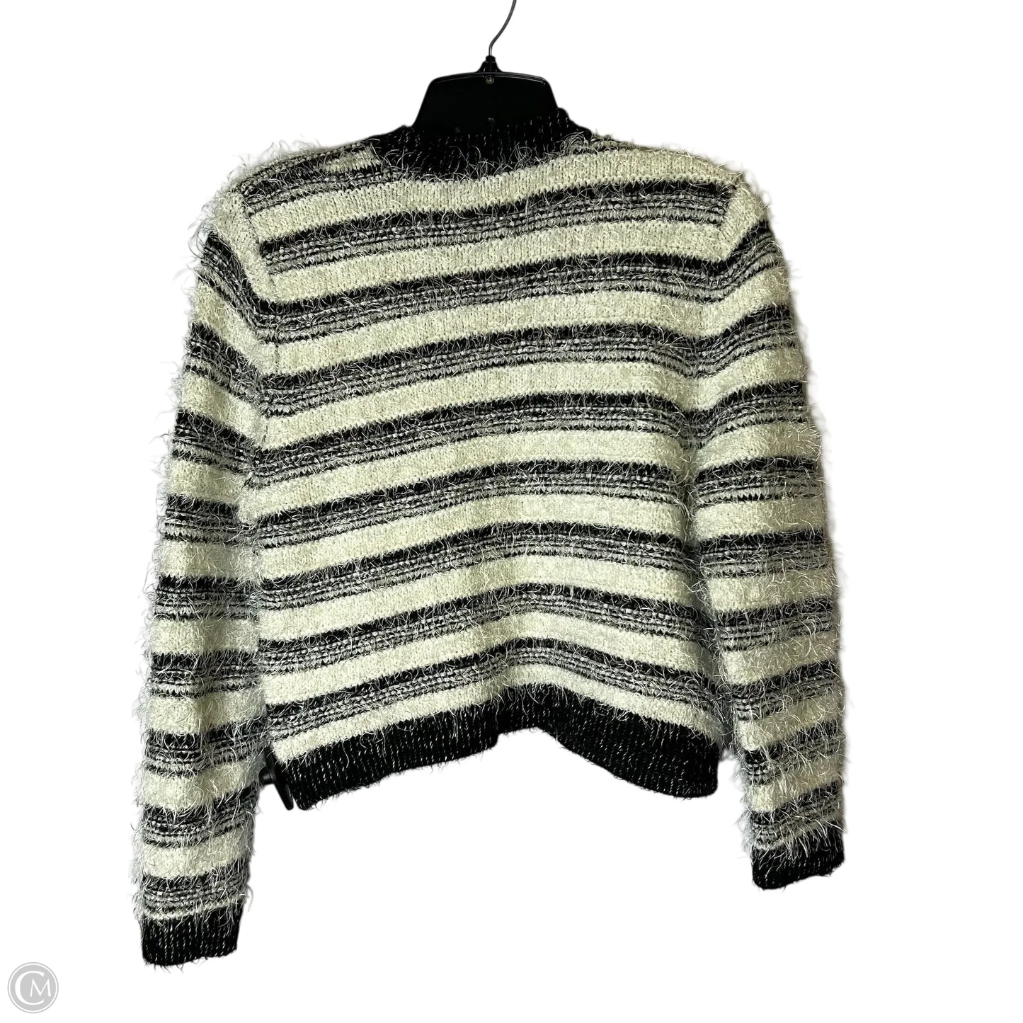 Sweater Cardigan By Calvin Klein In Black, Size: M