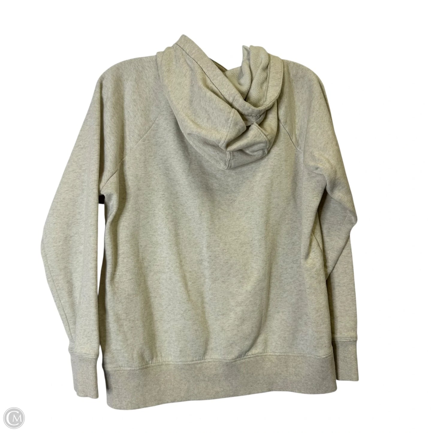 Athletic Sweatshirt Hoodie By Under Armour In Cream, Size: S