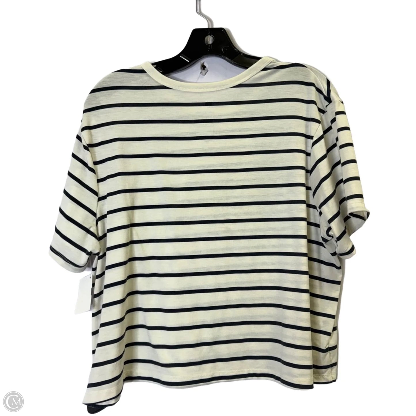 Athletic Top Short Sleeve By All In Motion In Striped Pattern, Size: L