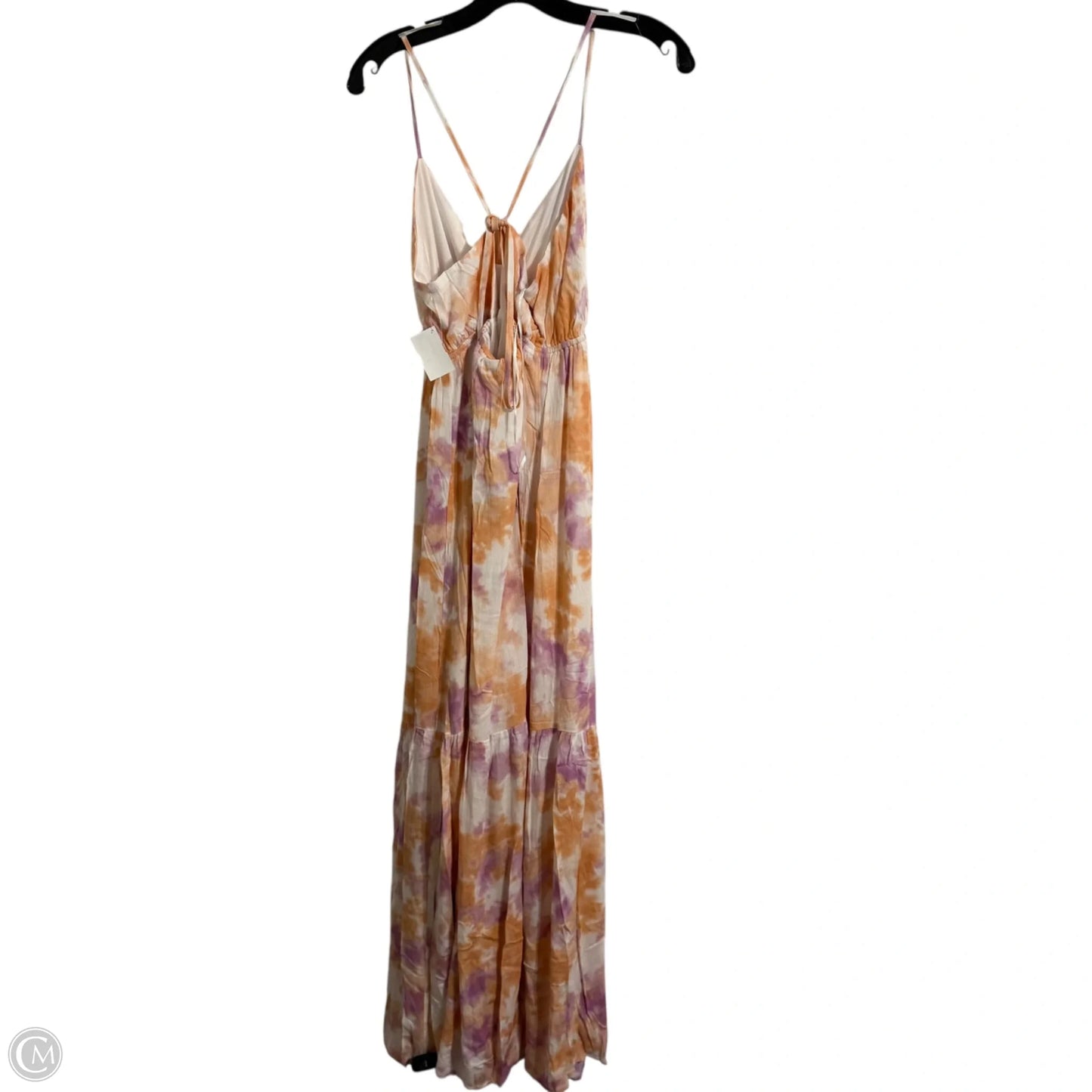 Dress Casual Maxi By Andree By Unit In Orange & Purple, Size: M