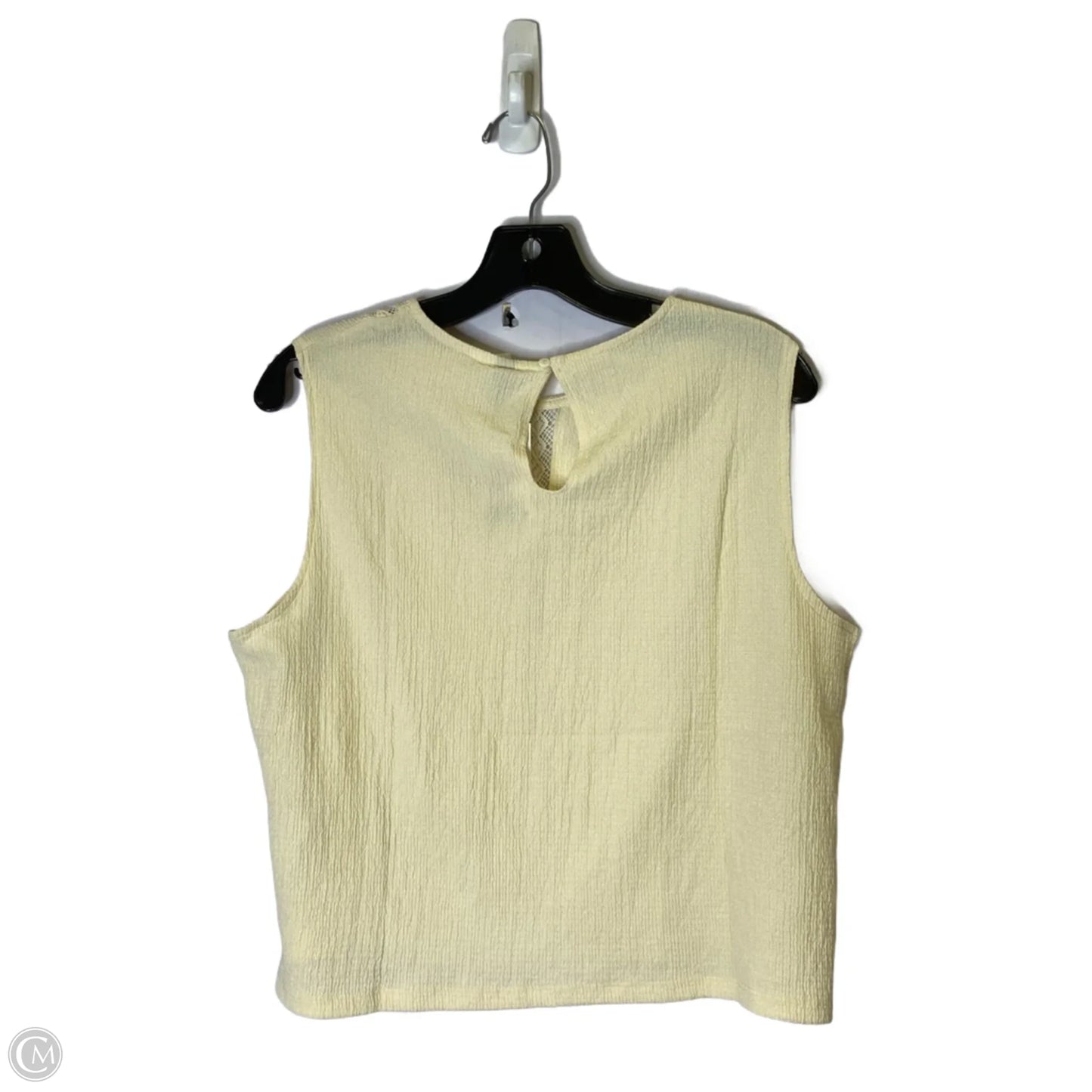 Top Sleeveless By Divided In Cream, Size: L