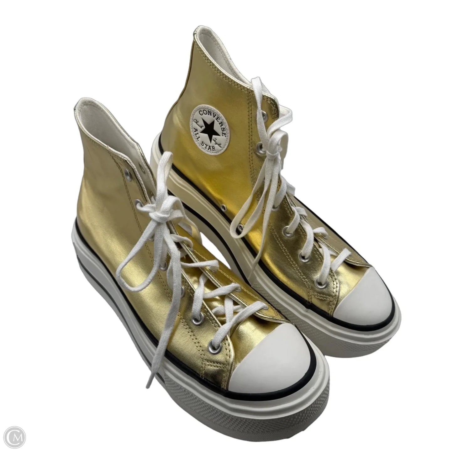 Shoes Sneakers By Converse In Gold, Size: 12.5