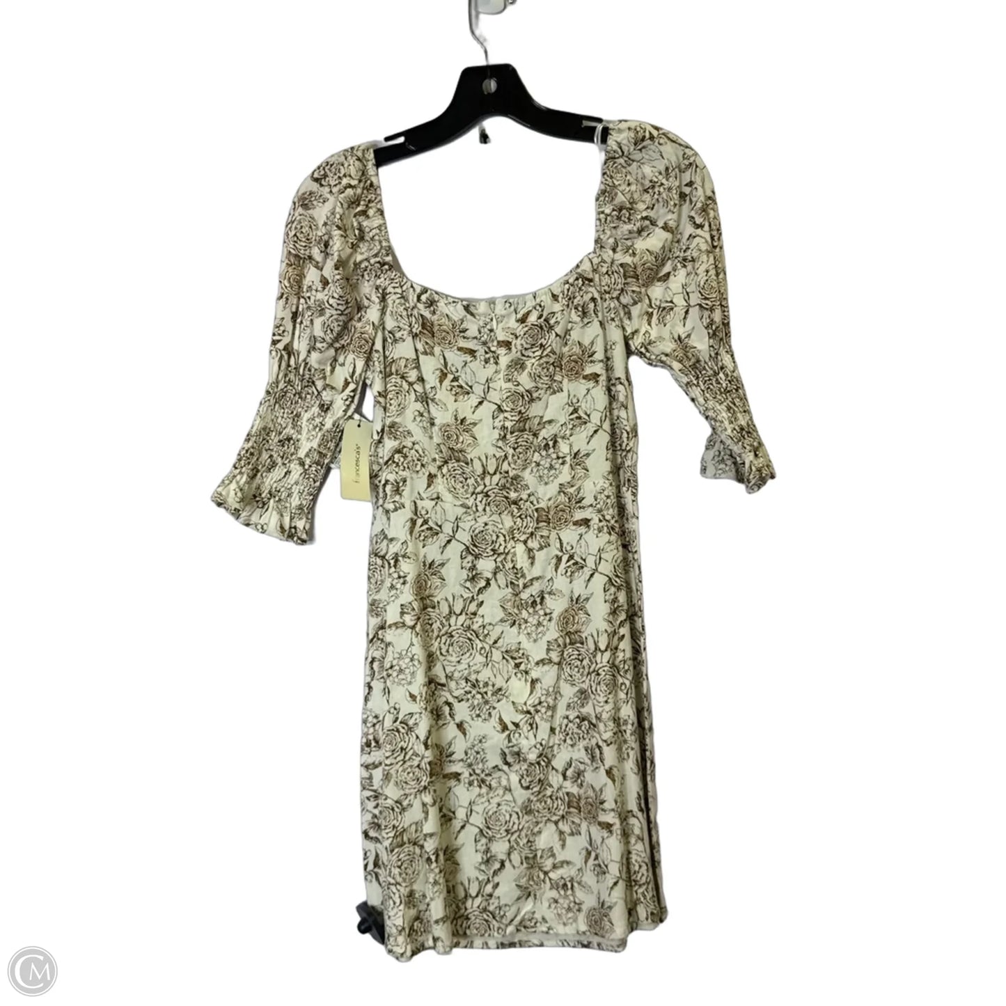 Dress Casual Short By Mi Ami In Cream, Size: S