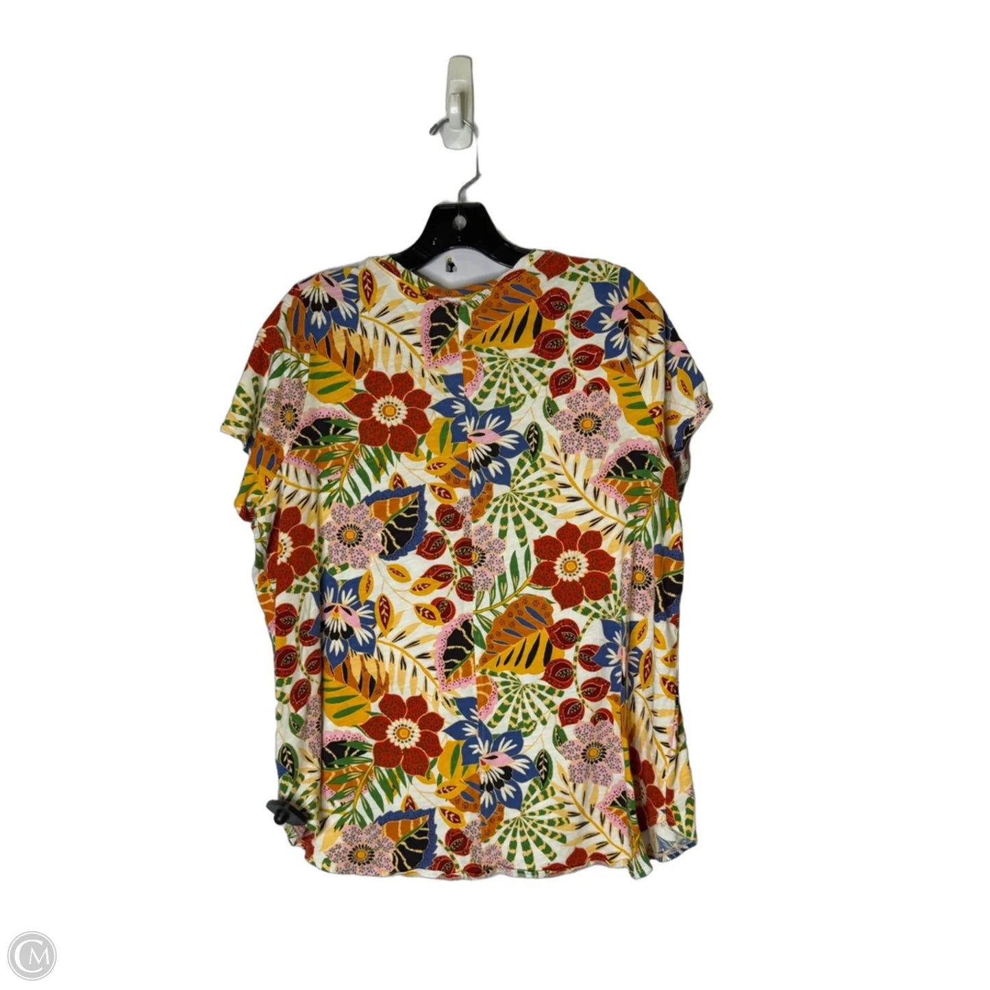 Top Short Sleeve By C And C In Multi-colored, Size: 1x