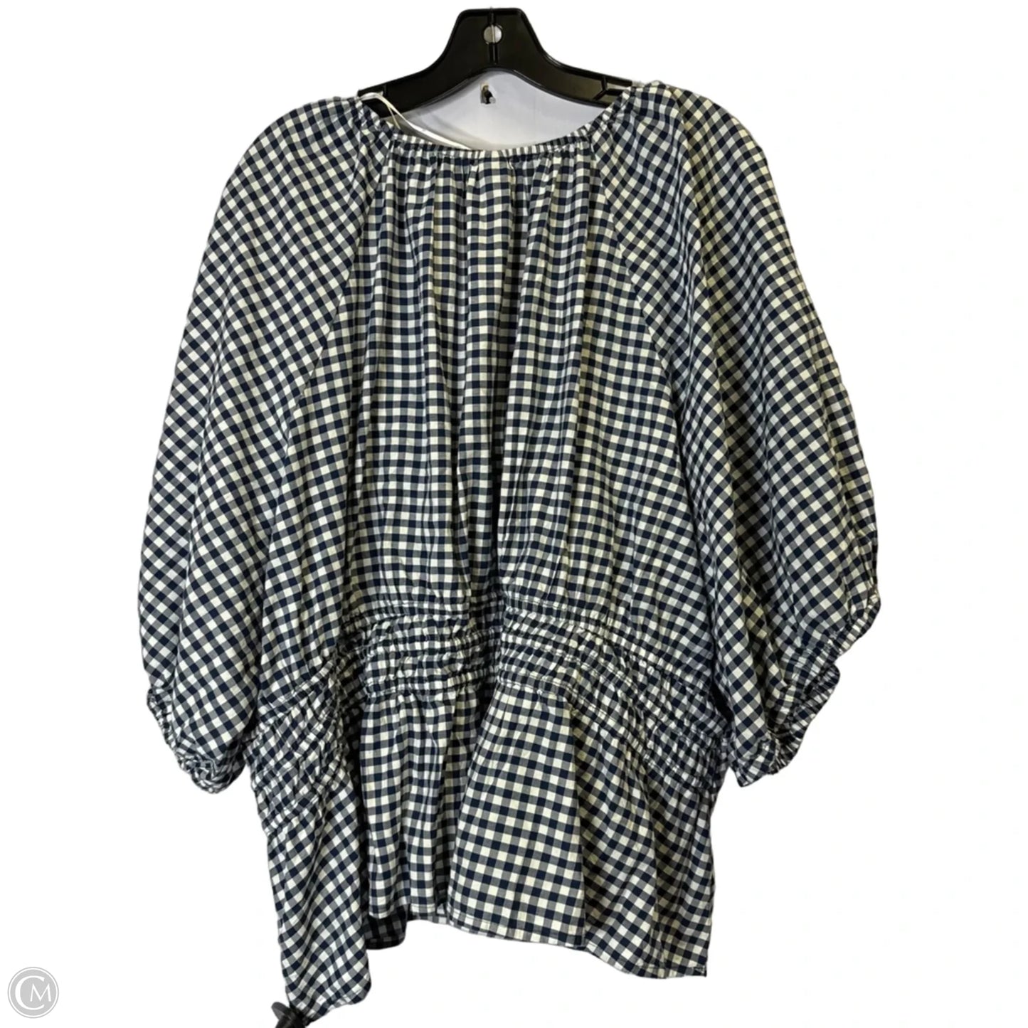 Top Short Sleeve By Old Navy In Blue & White, Size: 4x