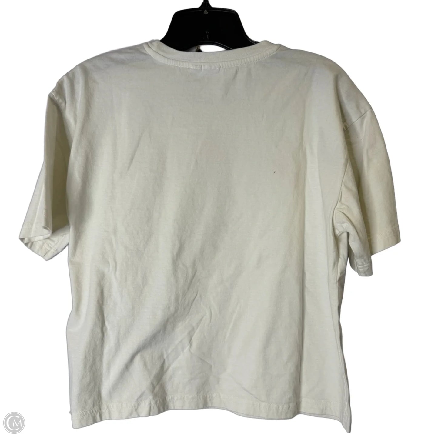 Top Short Sleeve Basic By Gap In Cream, Size: M
