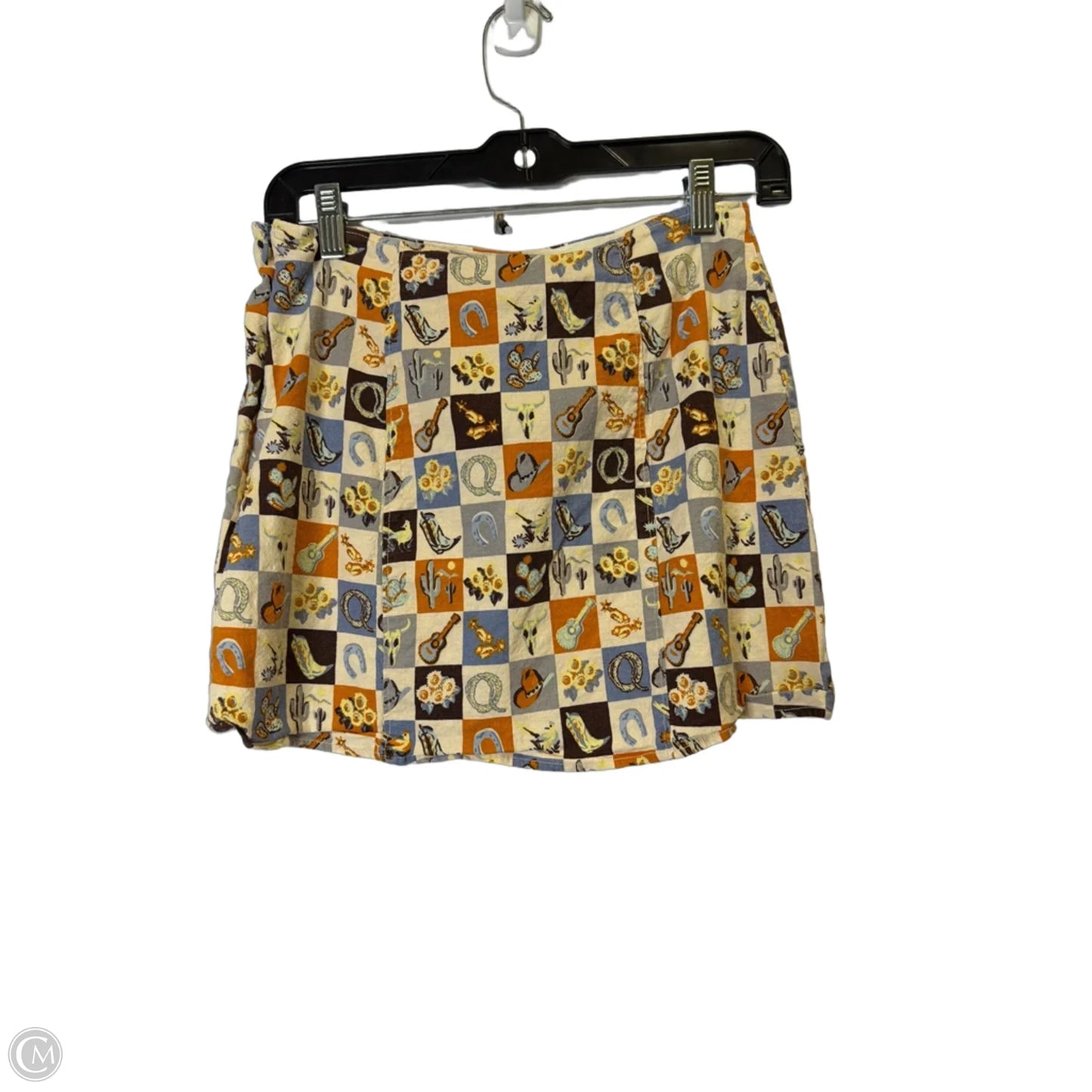 Skirt Mini & Short By Urban Outfitters In Checkered Pattern, Size: M