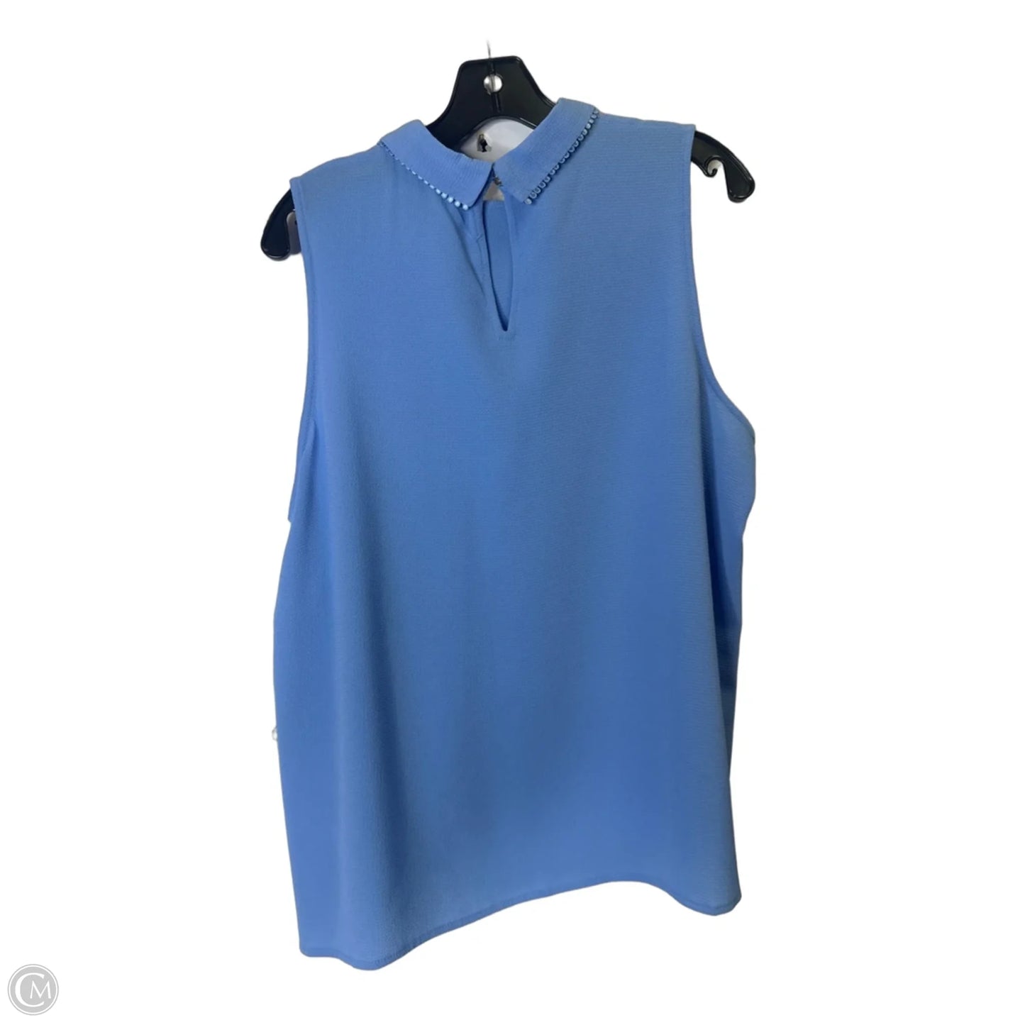 Top Sleeveless By Cece In Blue, Size: Xl