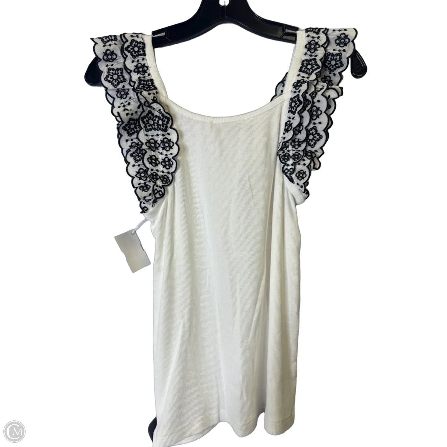 Top Sleeveless By Loft In White, Size: S