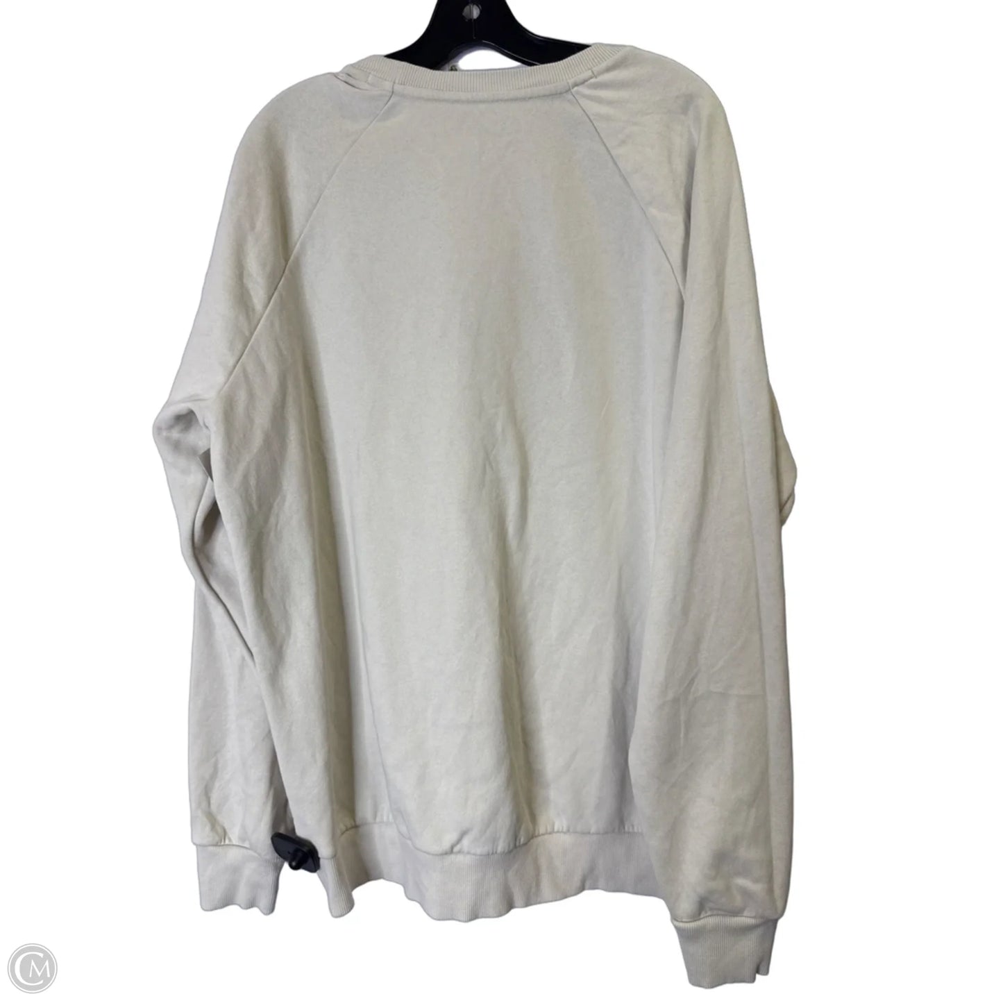 Athletic Sweatshirt Crewneck By Under Armour In Beige, Size: L