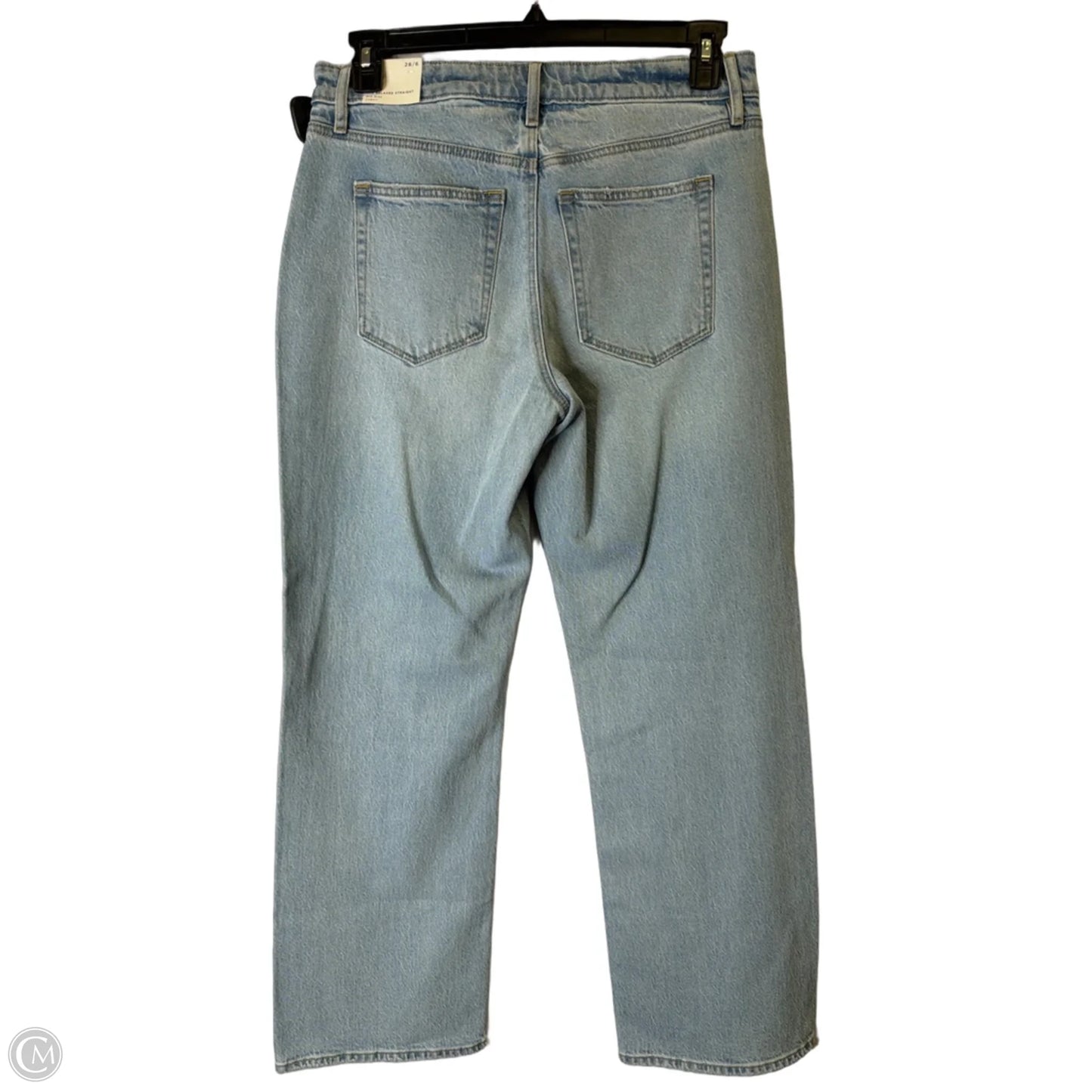 Jeans Straight By Loft In Blue Denim, Size: 6