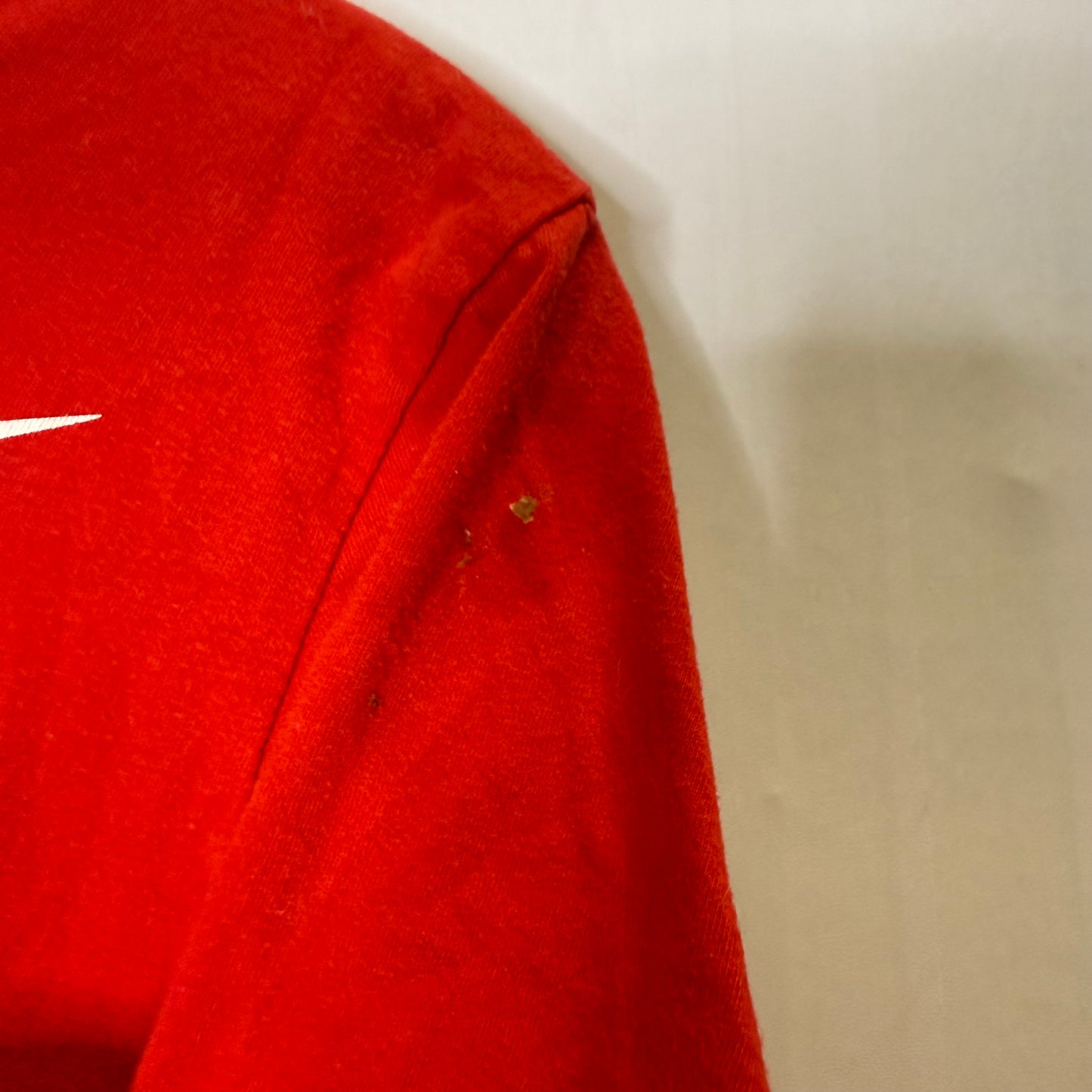 Athletic Top Short Sleeve By Nike Apparel In Red, Size: S