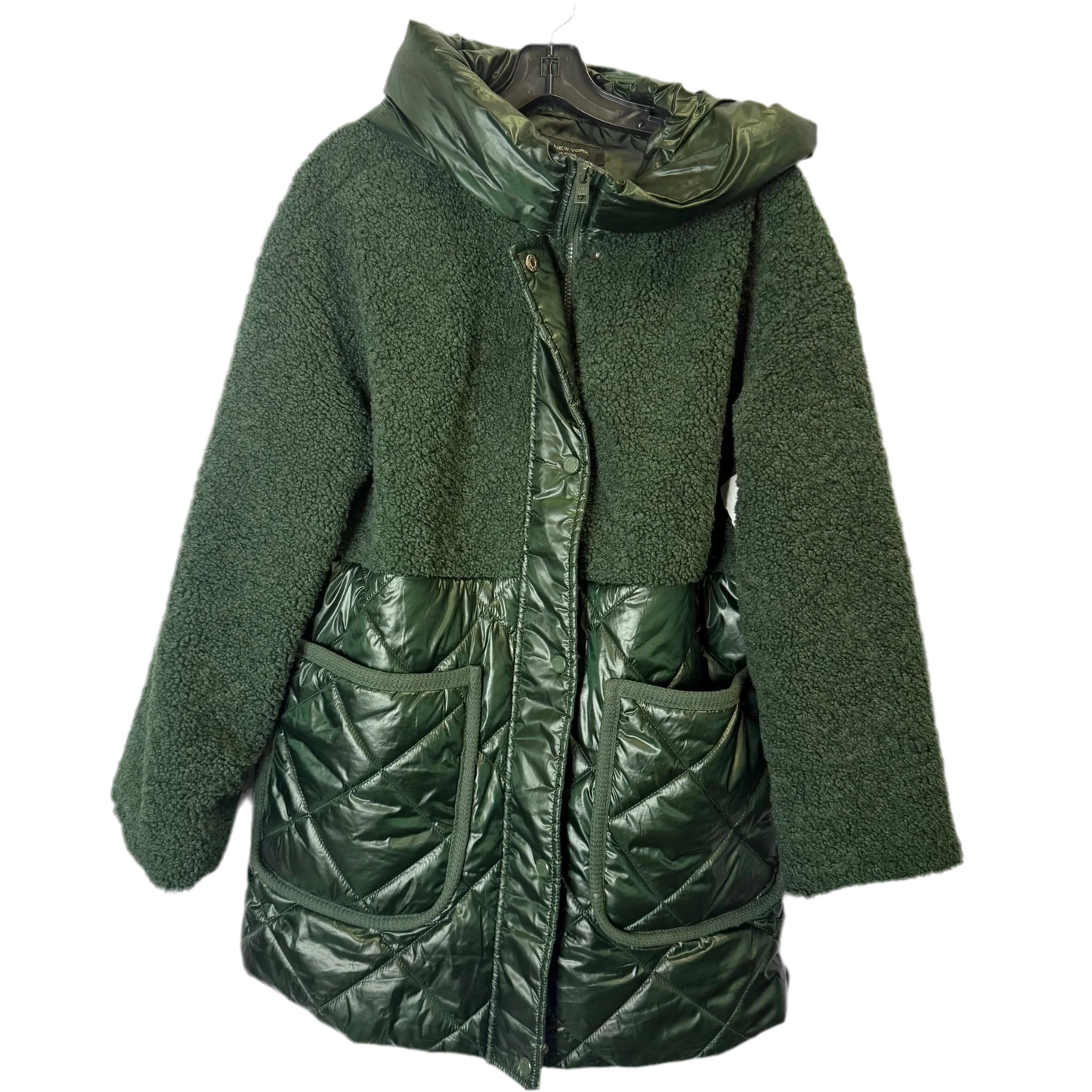 Jacket Puffer & Quilted By Marc New York In Green, Size: S