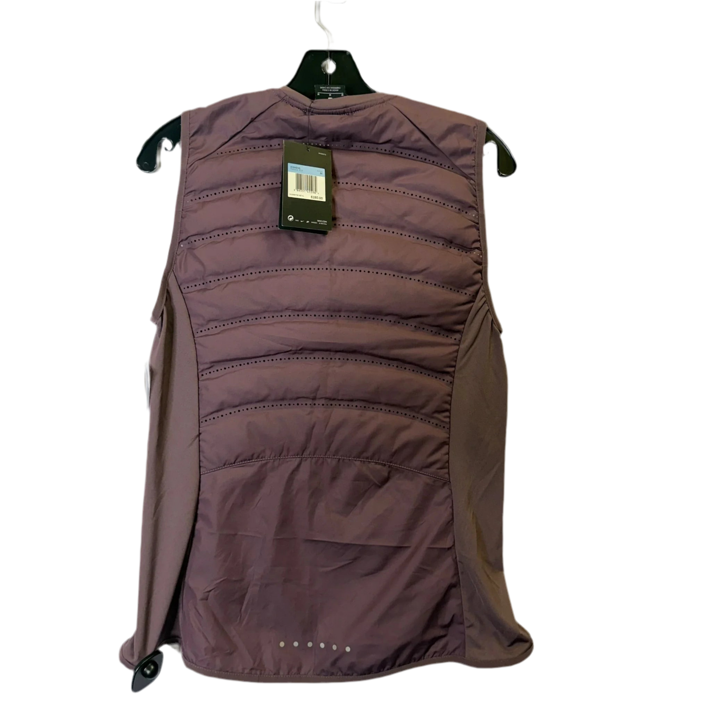 Vest Puffer & Quilted By Nike Apparel In Purple, Size: M