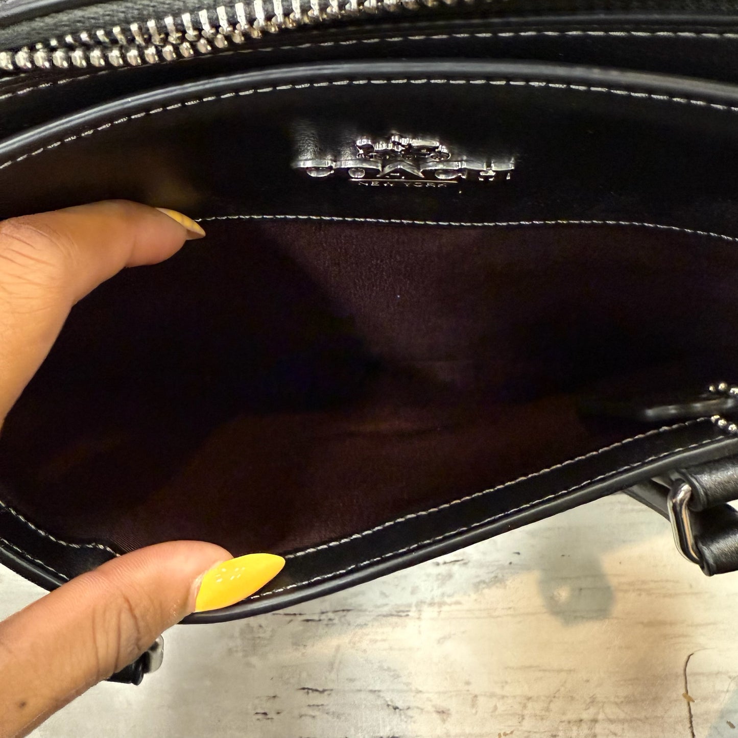 Handbag Designer By Coach, Size: Large