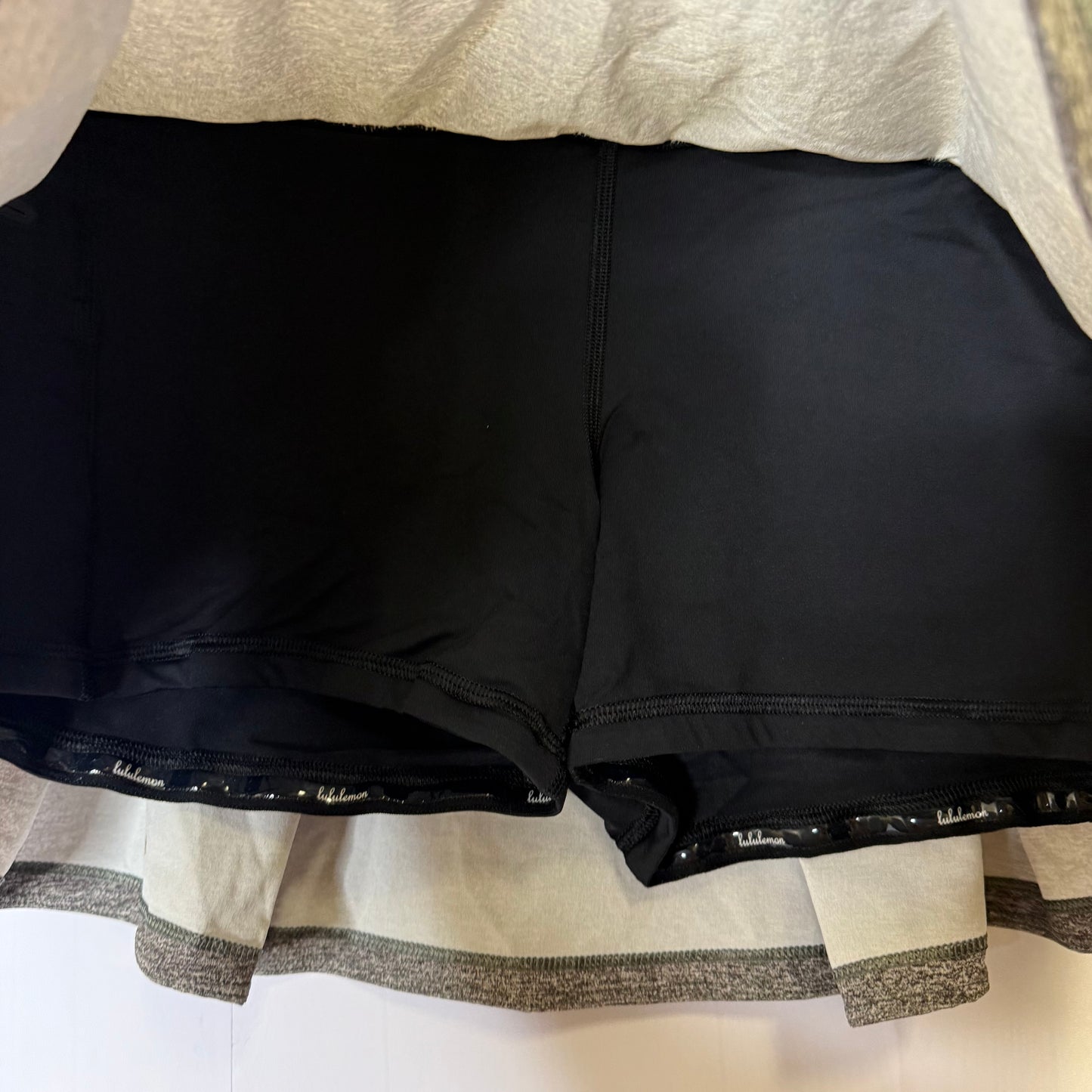 Athletic Skort By Lululemon In Grey, Size: 12