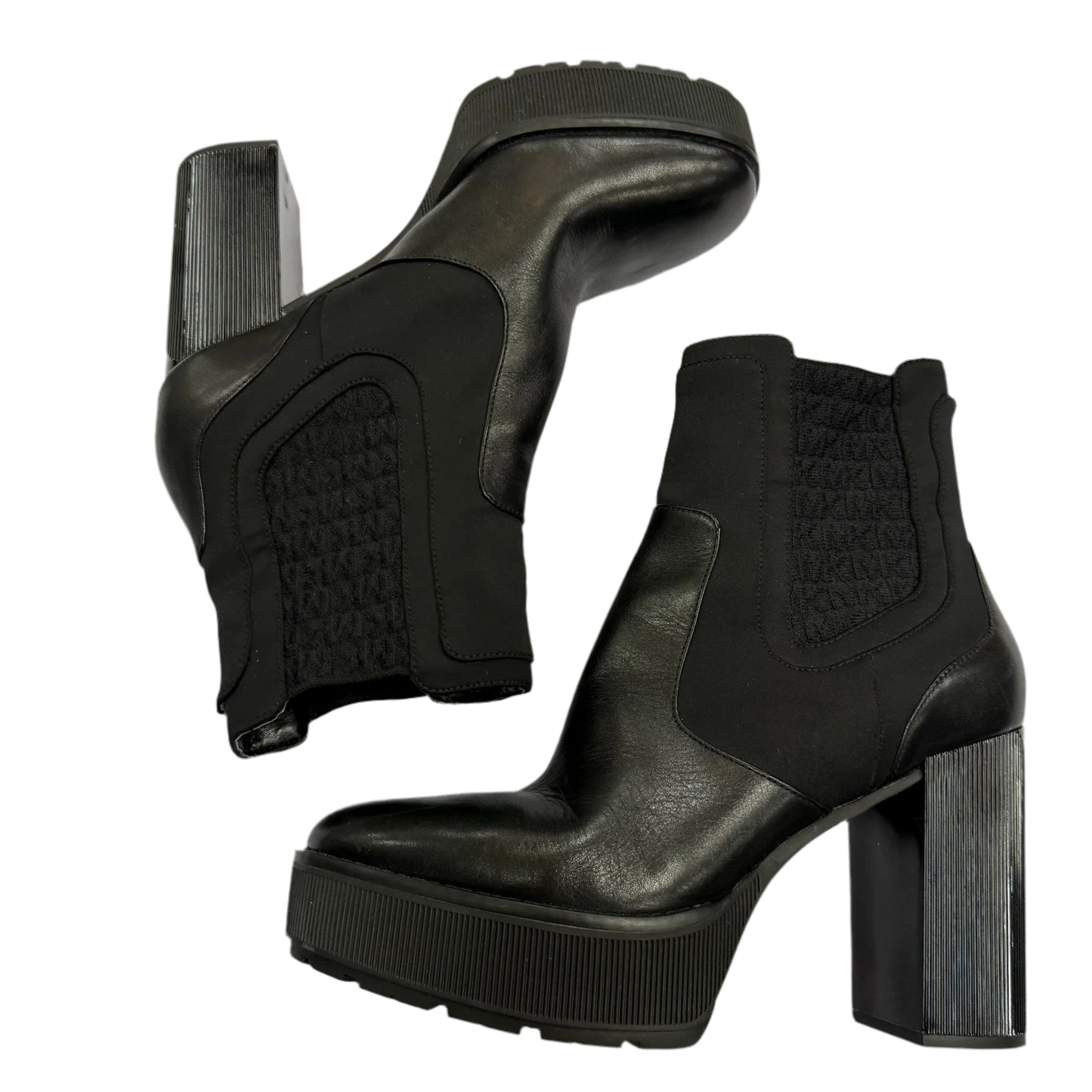 Boots Mid-calf Heels By Cmc In Black, Size: 10