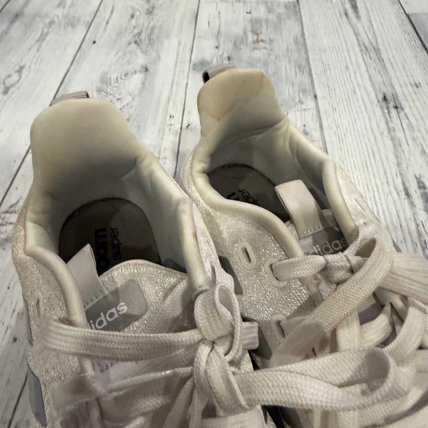 Shoes Athletic By Adidas In White, Size: 8