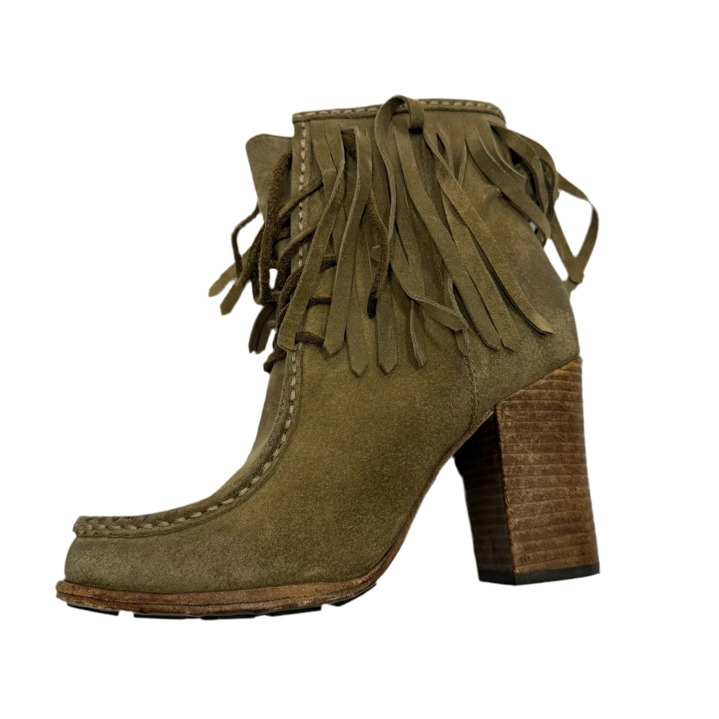Boots Ankle Heels By Cmc In Brown, Size: 7
