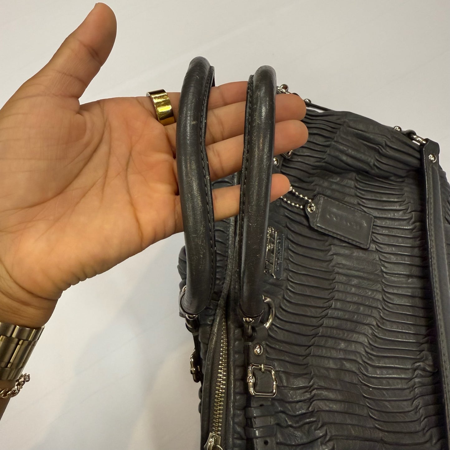 Handbag Designer By Coach, Size: Medium