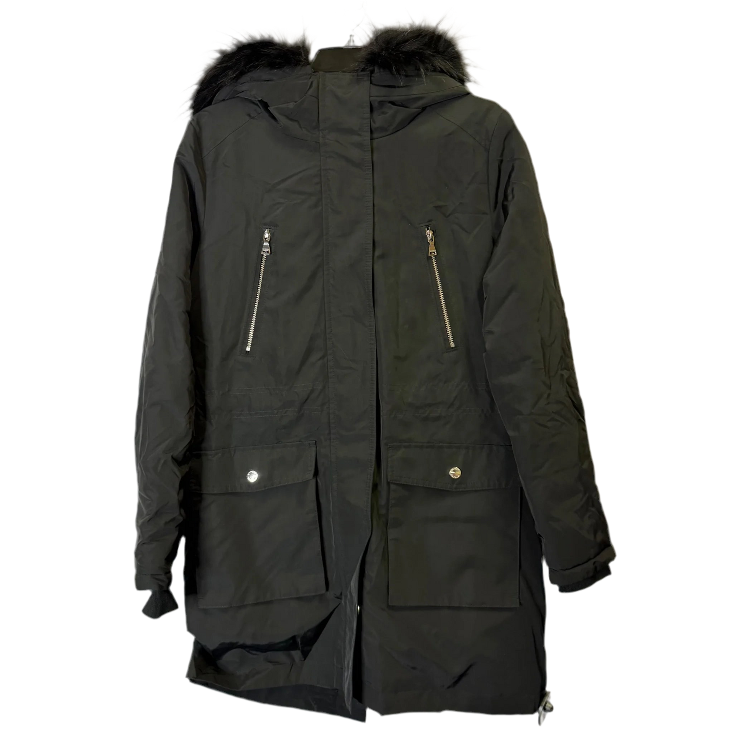 Coat Parka By Express In Black, Size: S