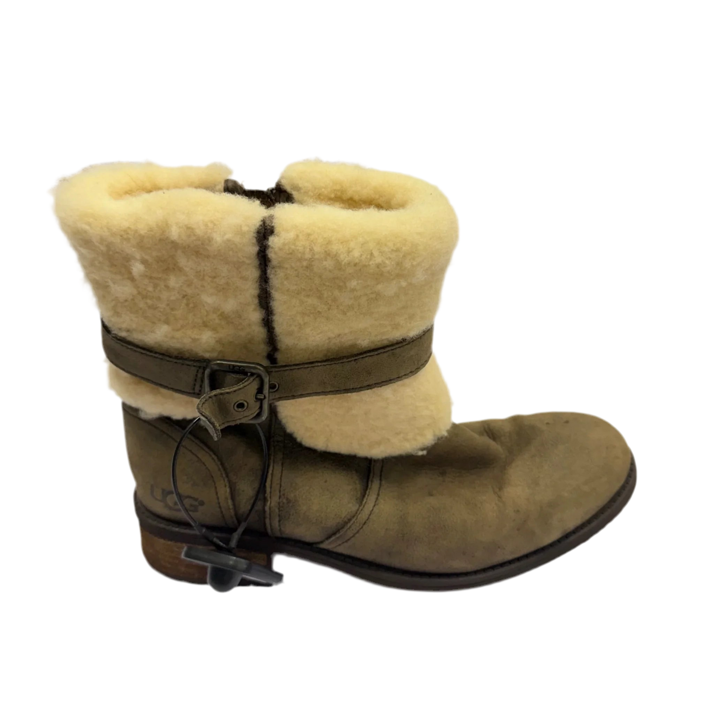 Boots Designer By Ugg In Brown, Size: 9.5