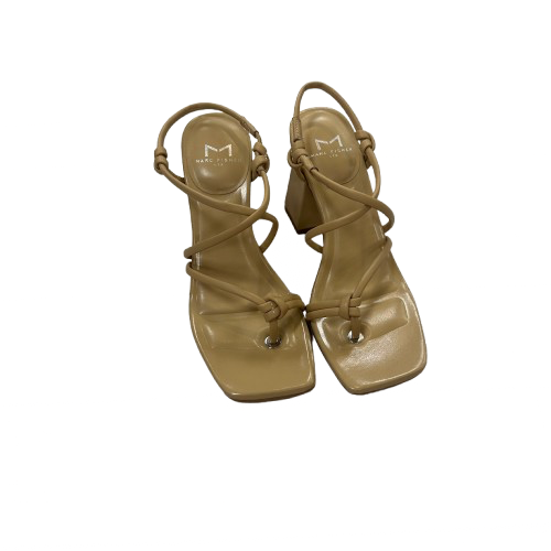 Shoes Heels Block By Marc Fisher In Cream, Size:5.5