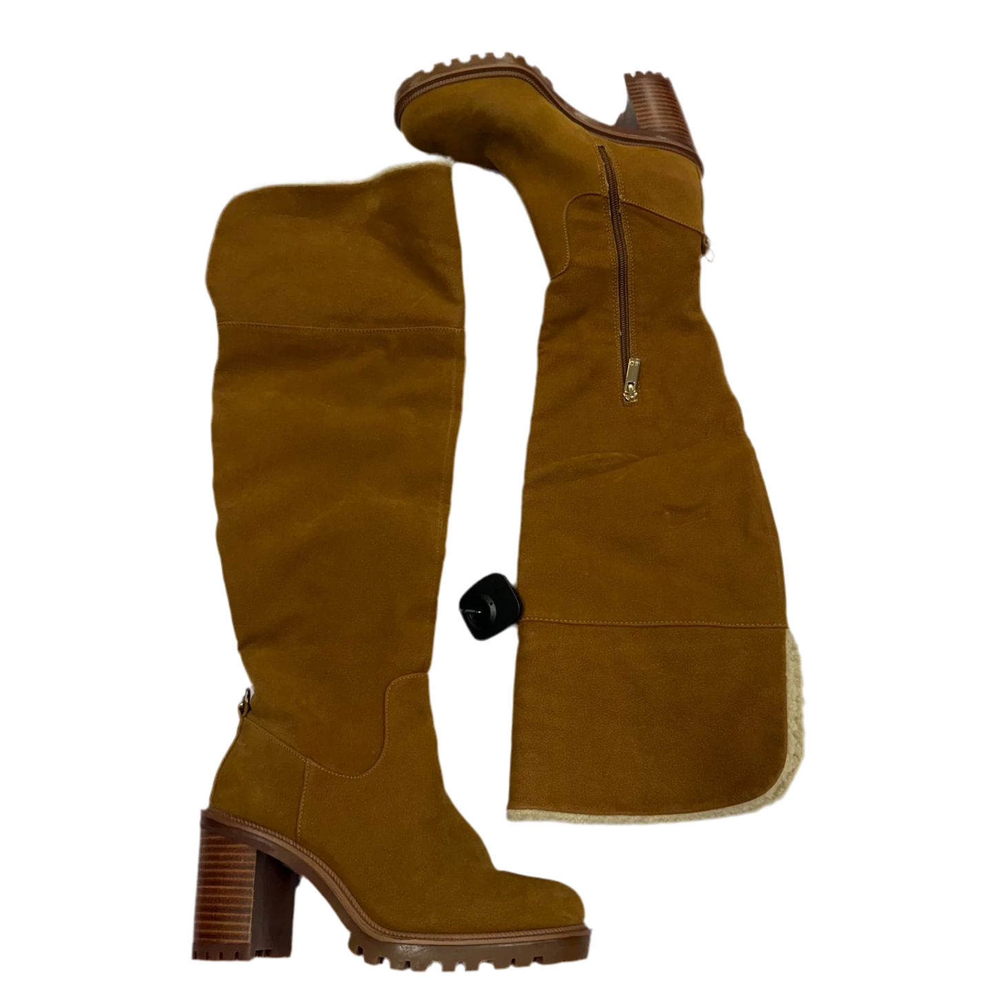 Boots Knee Heels By Jennifer Lopez In Brown, Size: 7