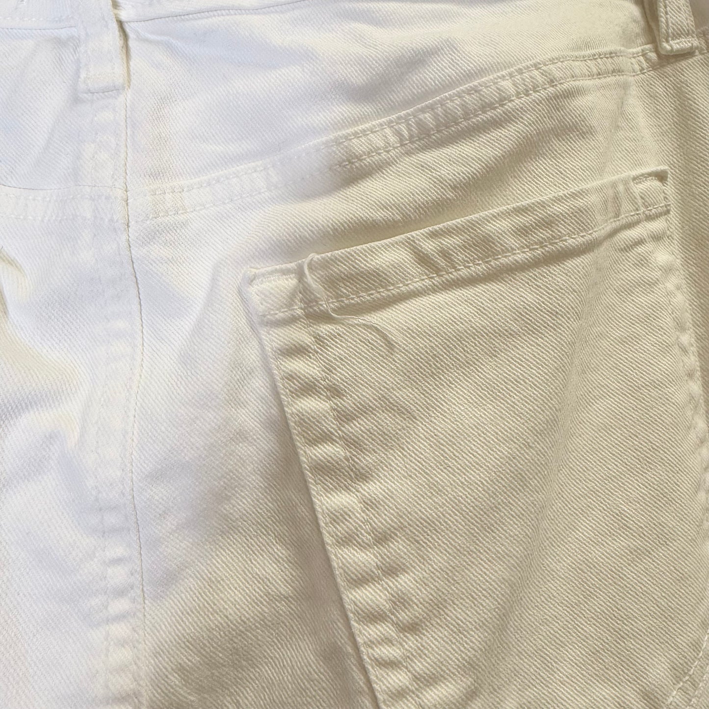 Skirt Maxi By Lane Bryant In White Denim, Size: 14