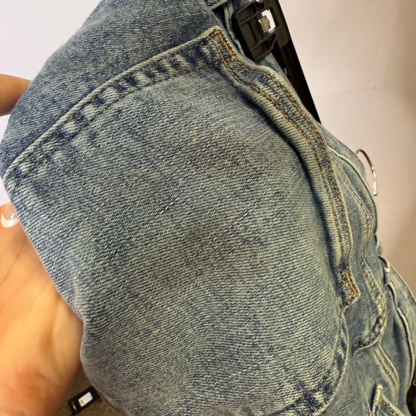 Jeans Straight By Loft In Blue Denim, Size: 14