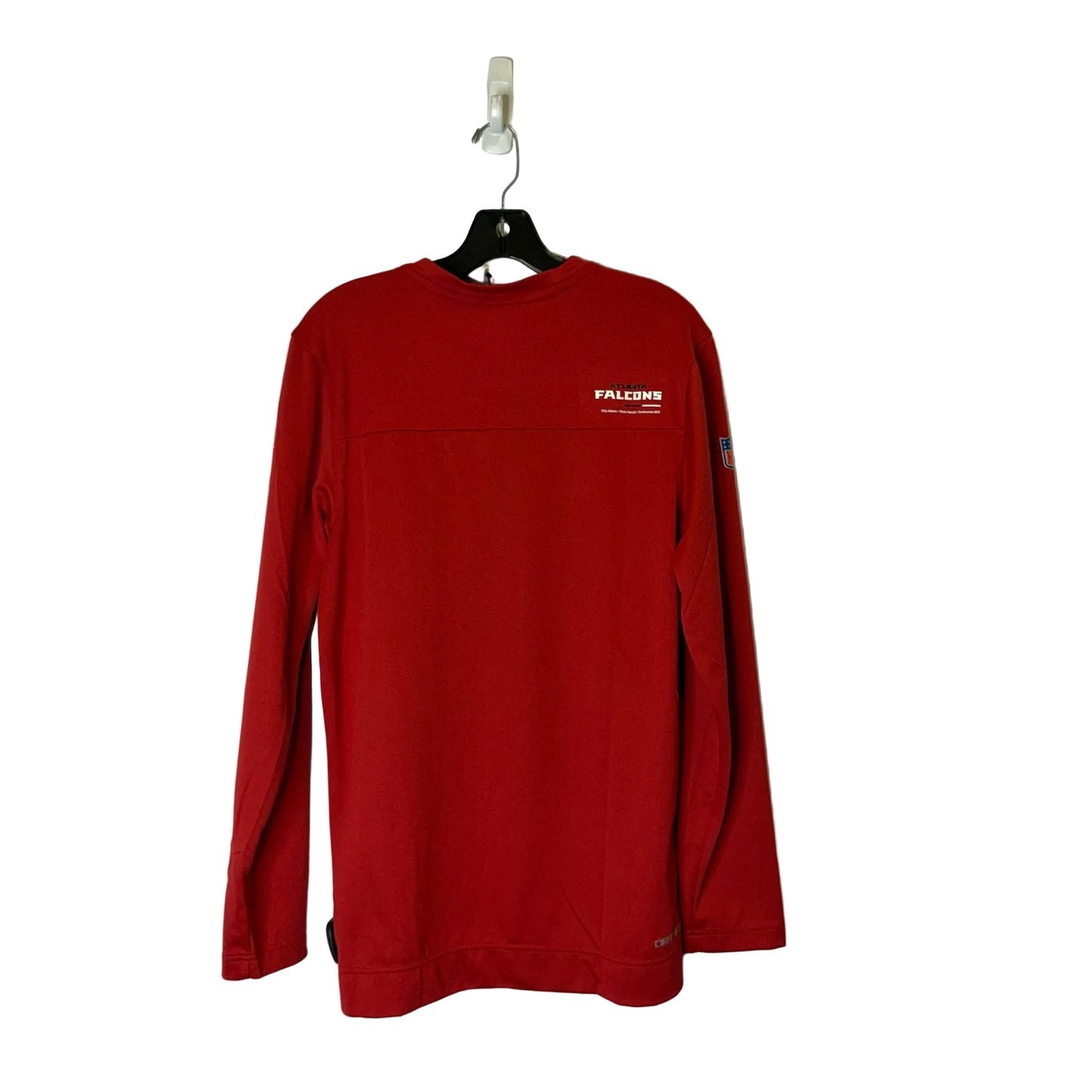 Athletic Top Ls Collar By Nike Apparel In Red, Size:S
