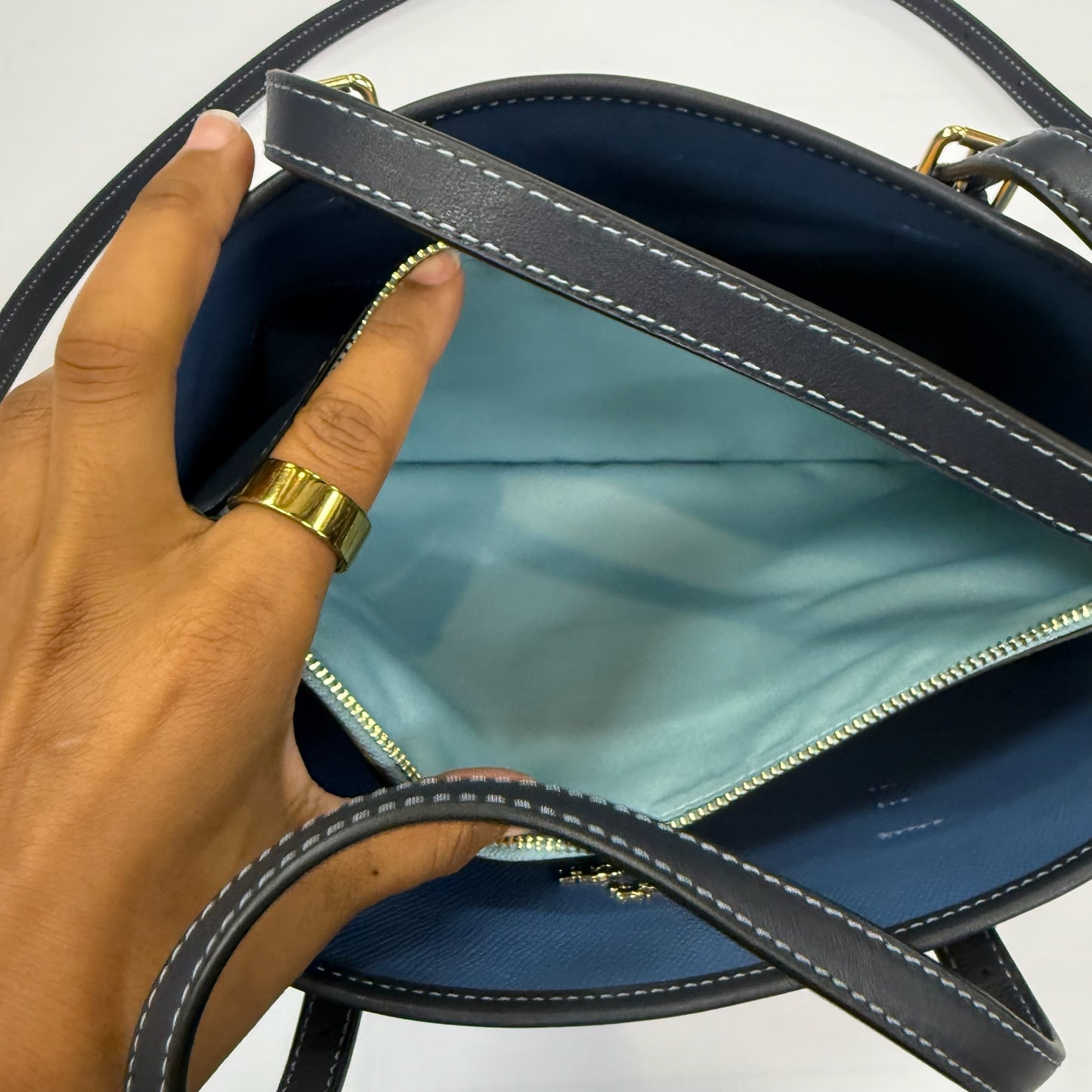 Crossbody Designer By Coach, Size: Medium