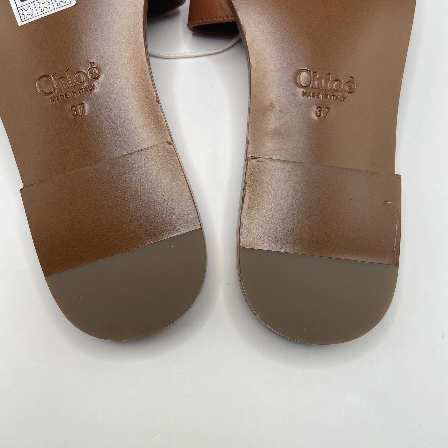 Sandals Luxury Designer By Chloe In Brown, Size: 7