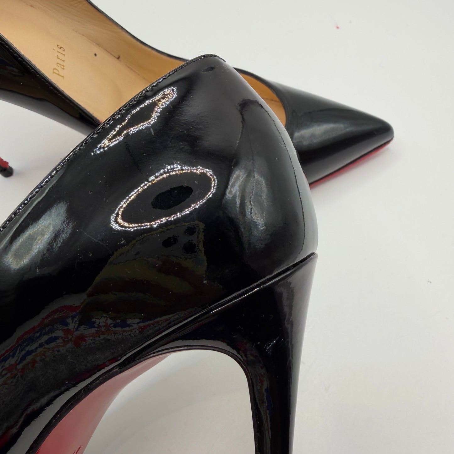 Shoes Luxury Designer By Christian Louboutin In Black, Size: 11