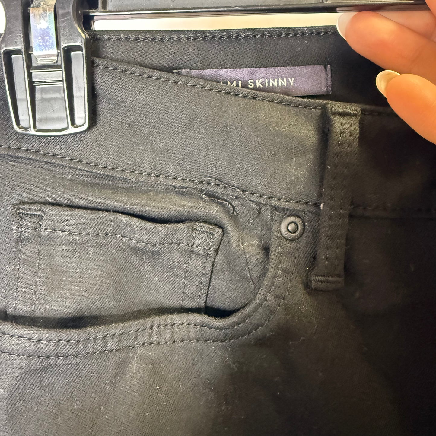 Jeans Skinny By Not Your Daughters Jeans In Black Denim, Size: 12