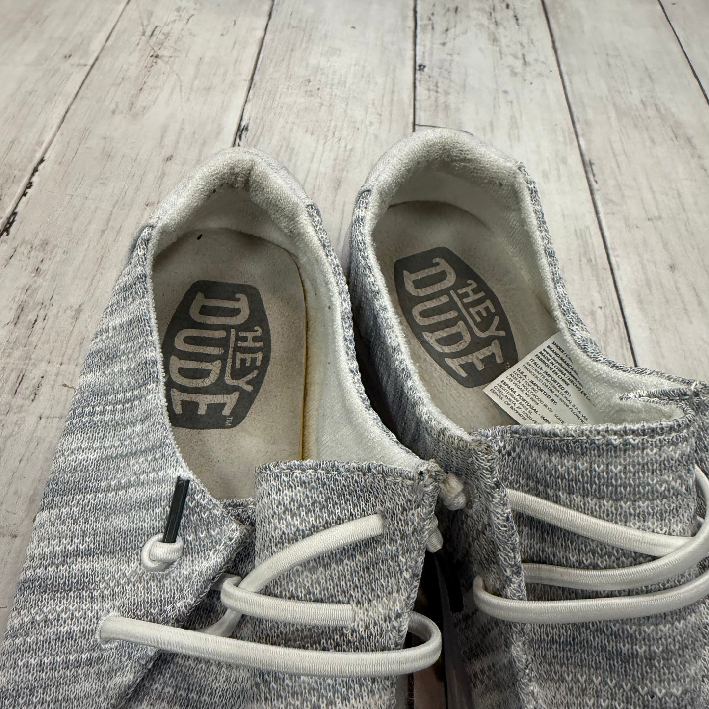 Shoes Sneakers By Hey Dude In Grey, Size: 9