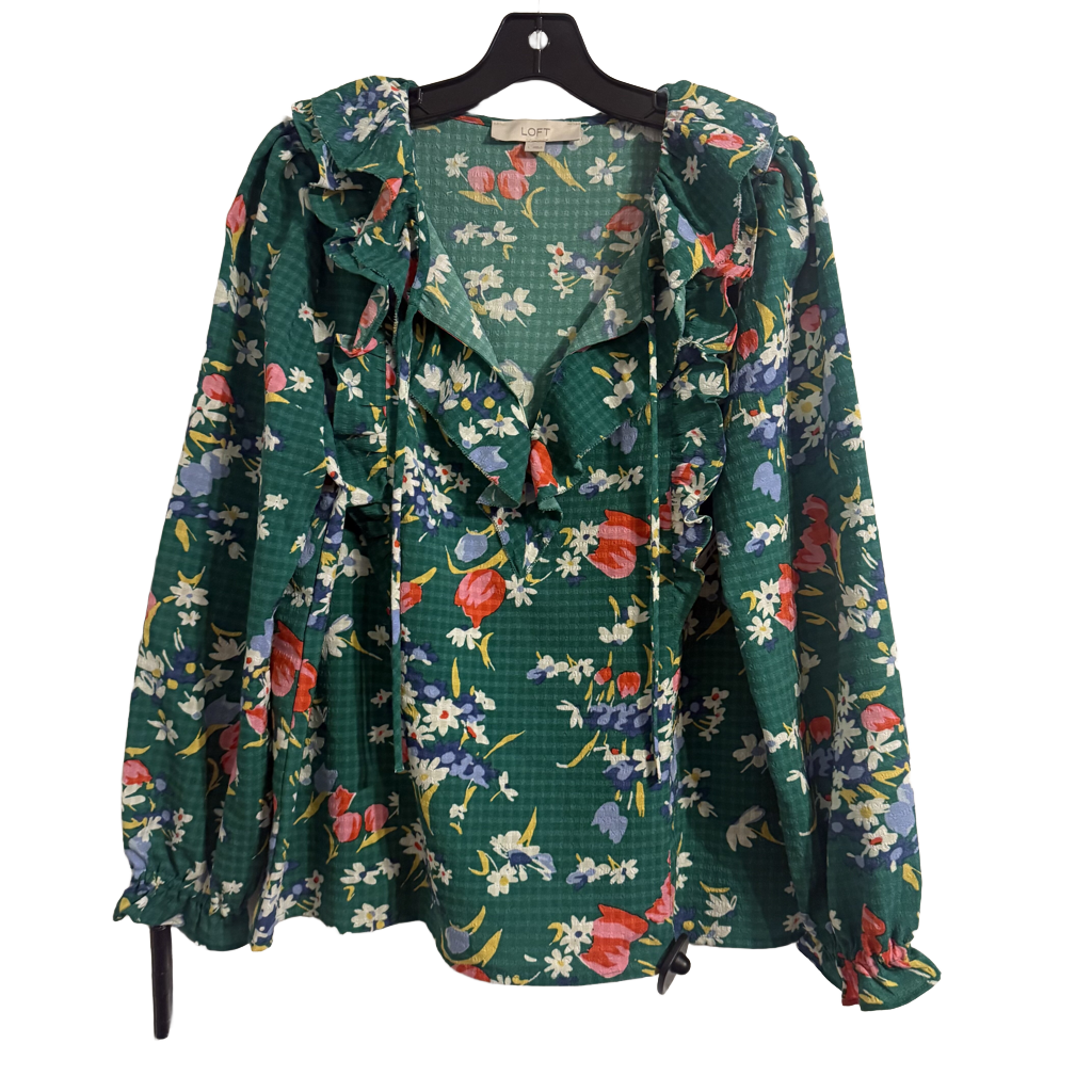 Top Long Sleeve By Loft Size: L