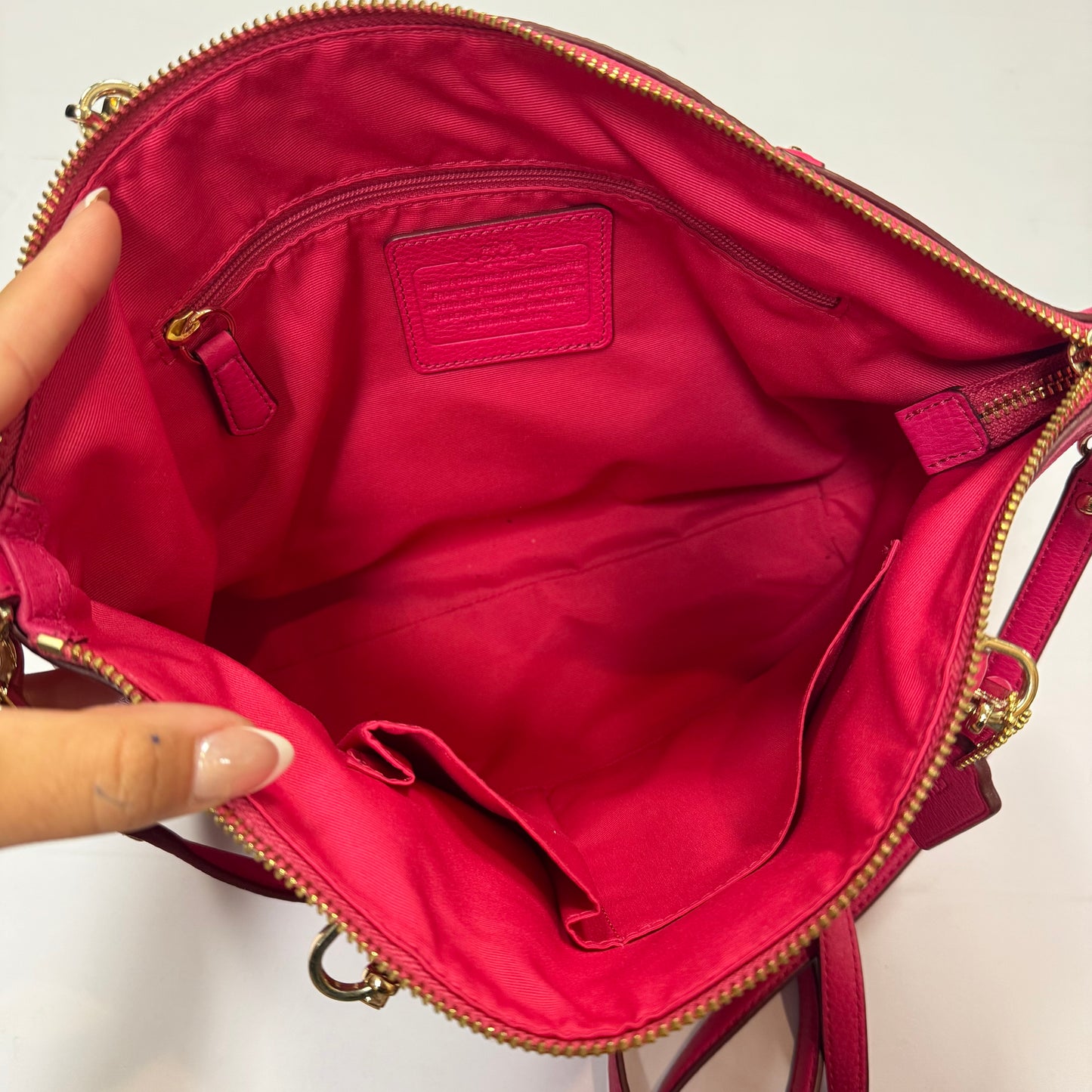 Handbag Designer By Coach, Size: Small