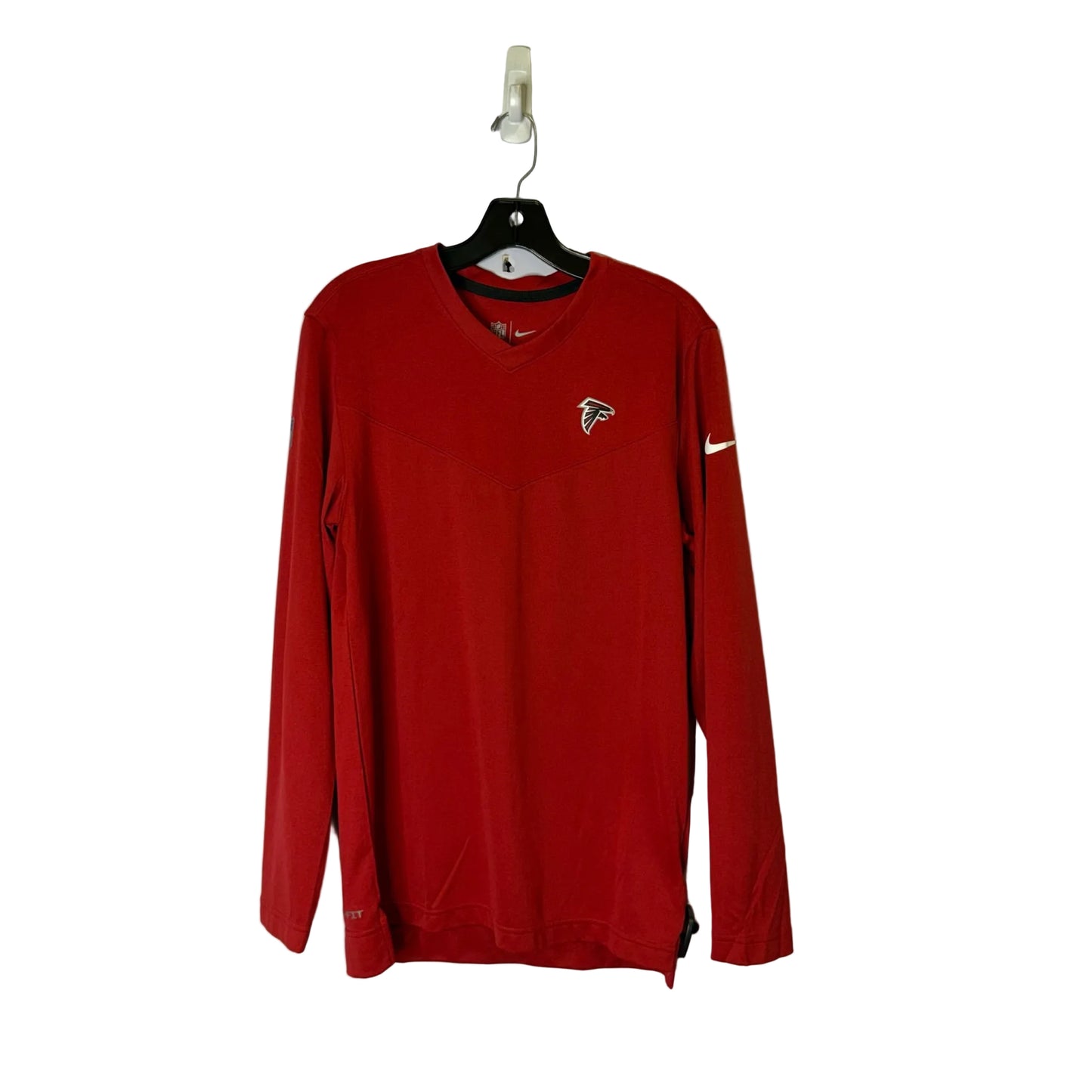 Athletic Top Ls Collar By Nike Apparel In Red, Size:S