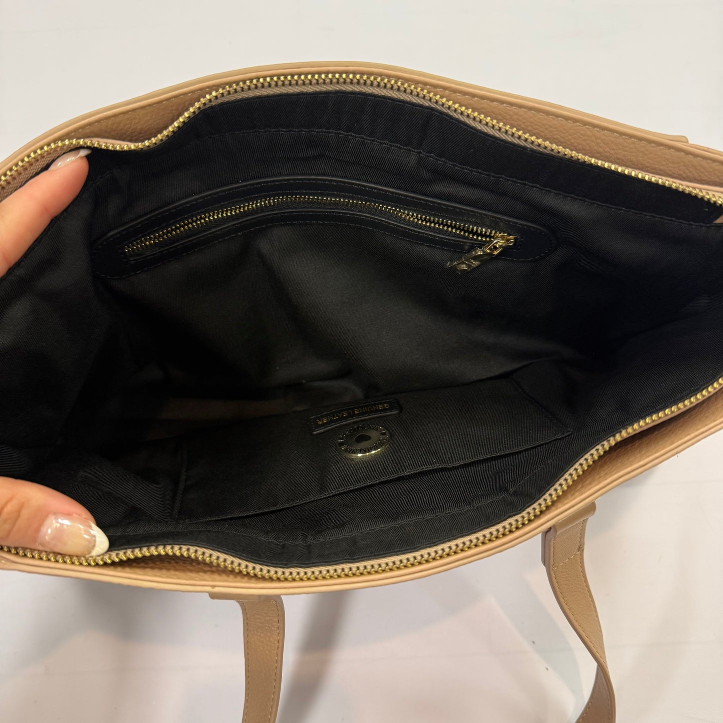 Handbag Leather By Love Moschino, Size: Medium