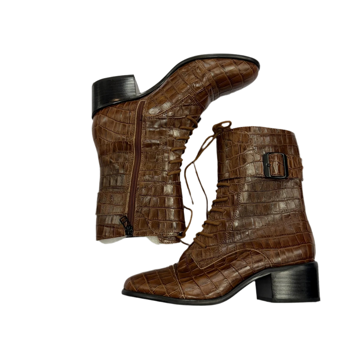 Boots Combat By Clothes Mentor In Brown, Size: 7