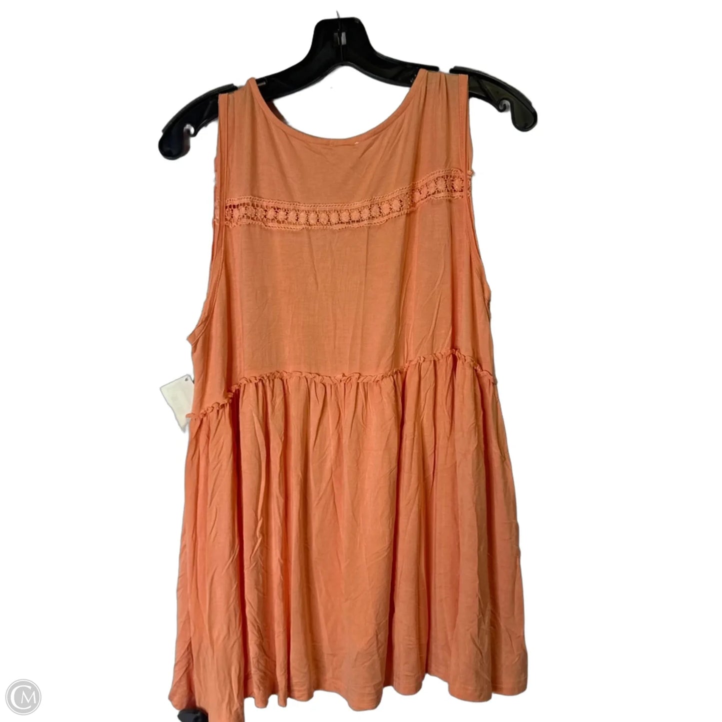 Top Sleeveless By Pol In Orange, Size: S