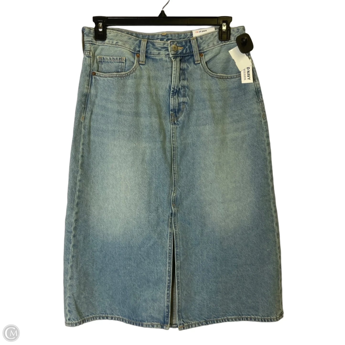 Skirt Midi By Old Navy In Blue Denim, Size: 12
