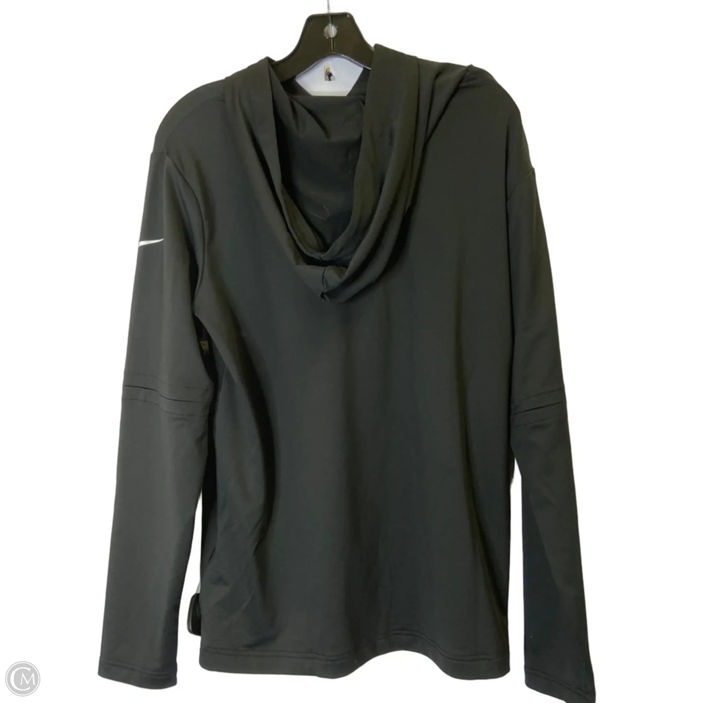 Athletic Top Long Sleeve Hoodie By Nike Apparel In Black, Size: L