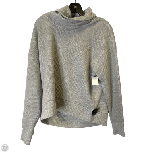 Sweatshirt Collar By Balance Collection In Grey, Size: S